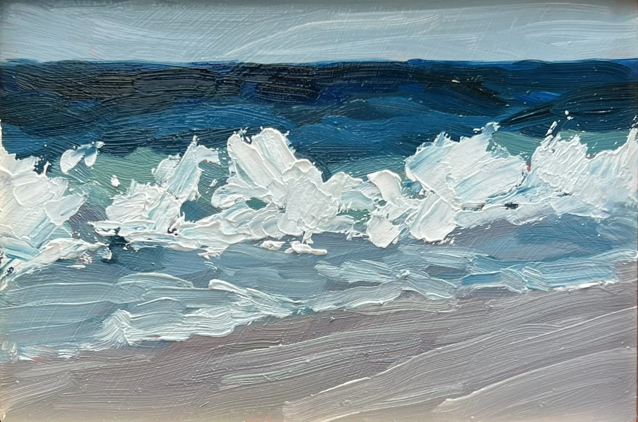 Atlantic Postcard 4x6in, oil on panel $225