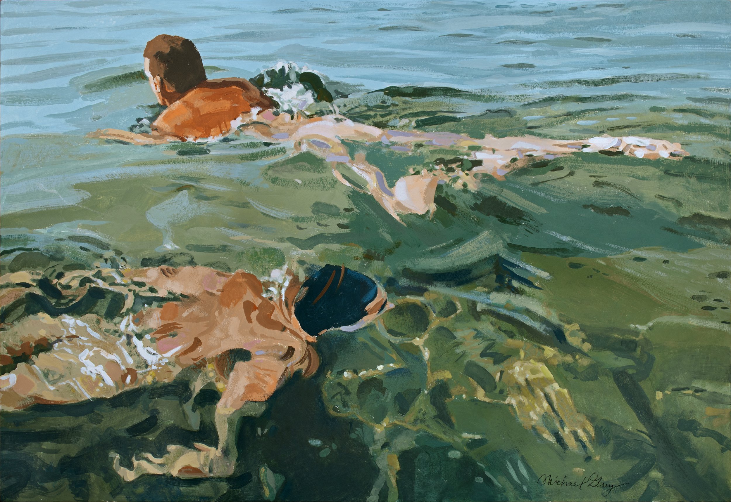 As Nature Intended: 2025, gouache on panel, 32" x 22", $2,400