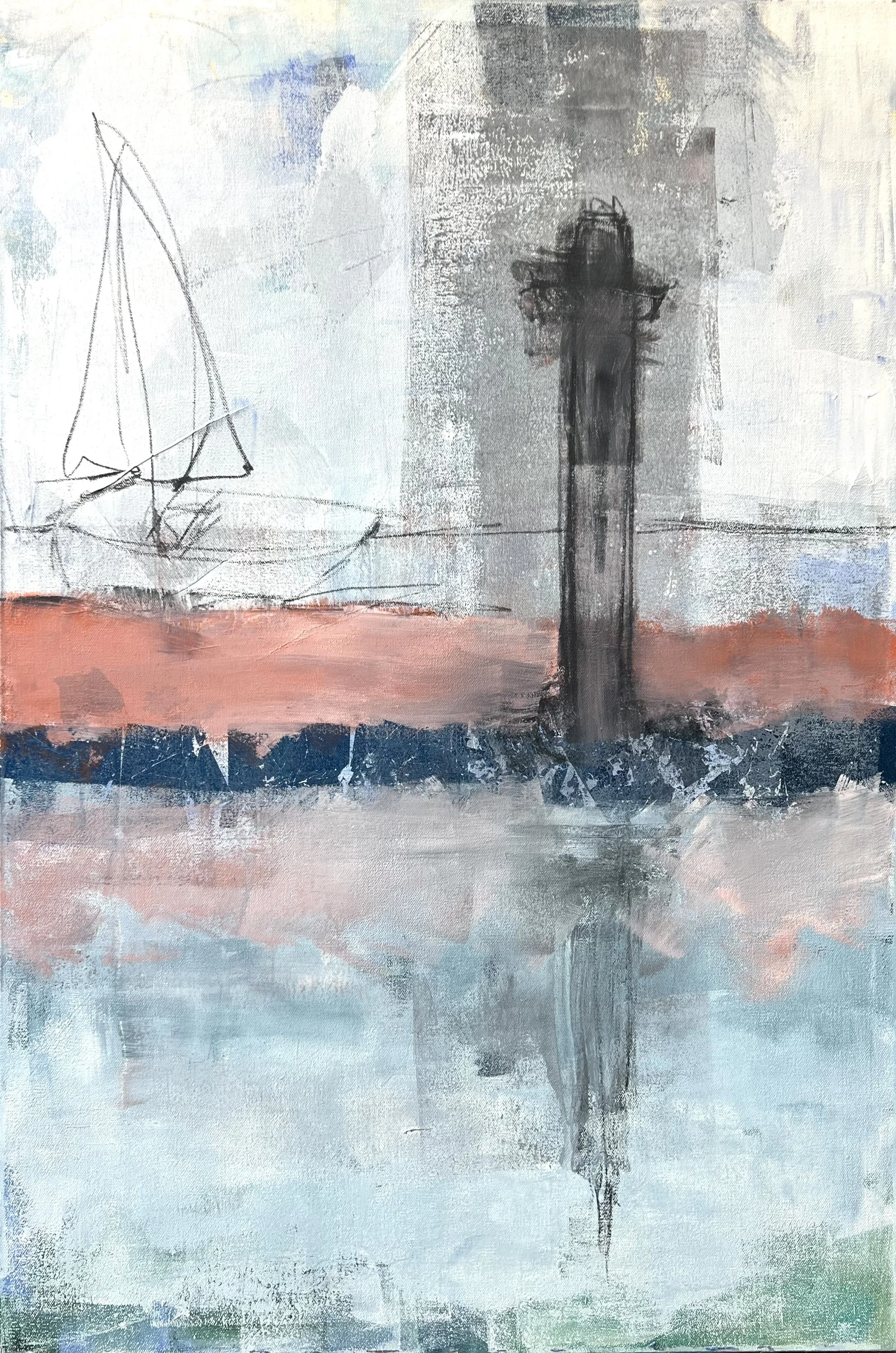 Provincetown Harbor Blue Leaf - Philip Celeste