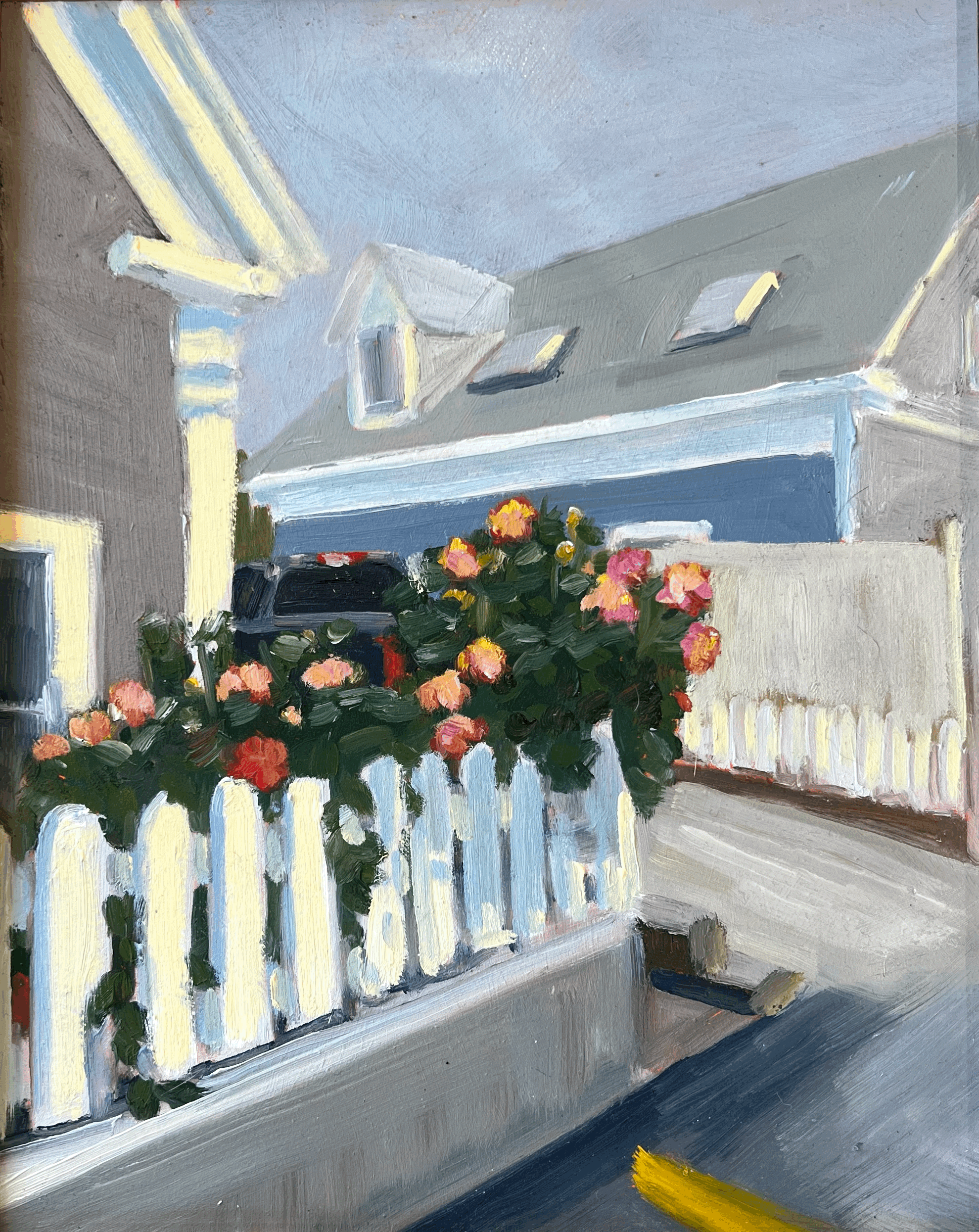 Truck & Dahlias - Caroline Carney