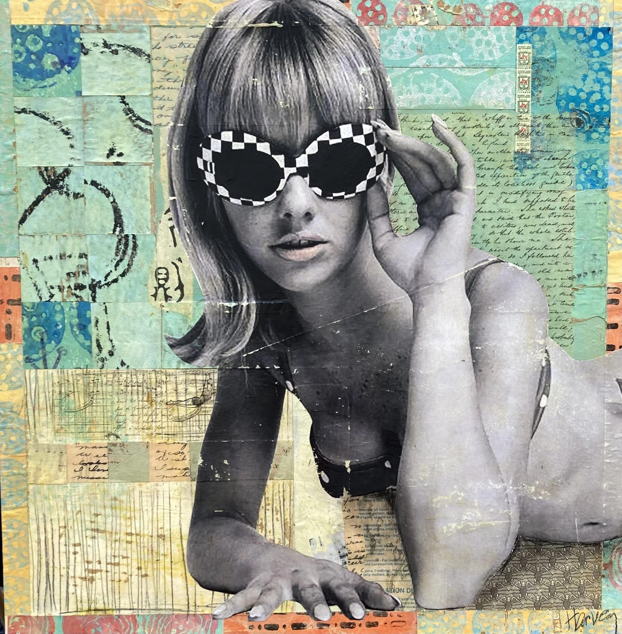 Checks Out  2025  30” x 30”    sold
