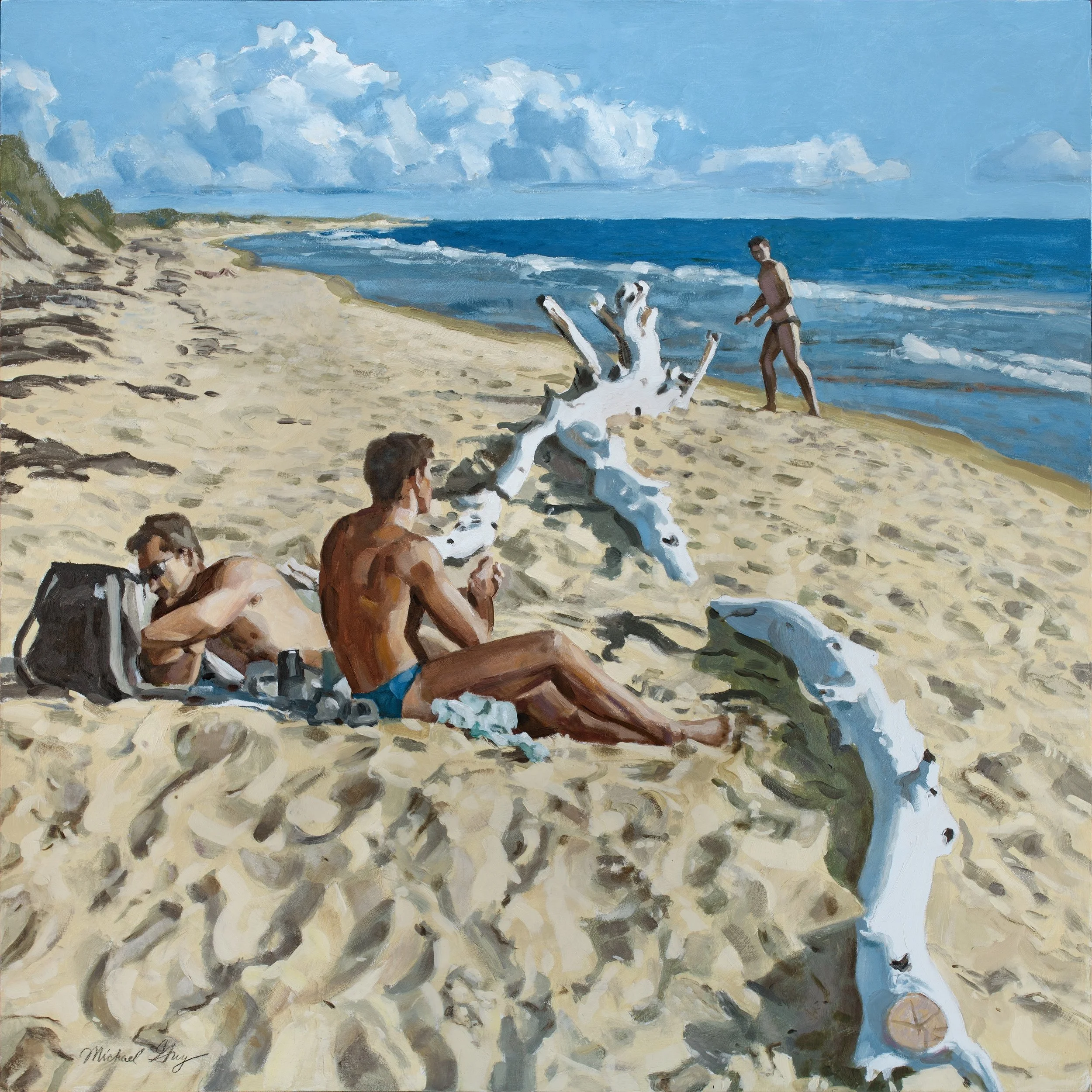 Washed Ashore: 2025, oil on panel, 28" x 28", $2,500