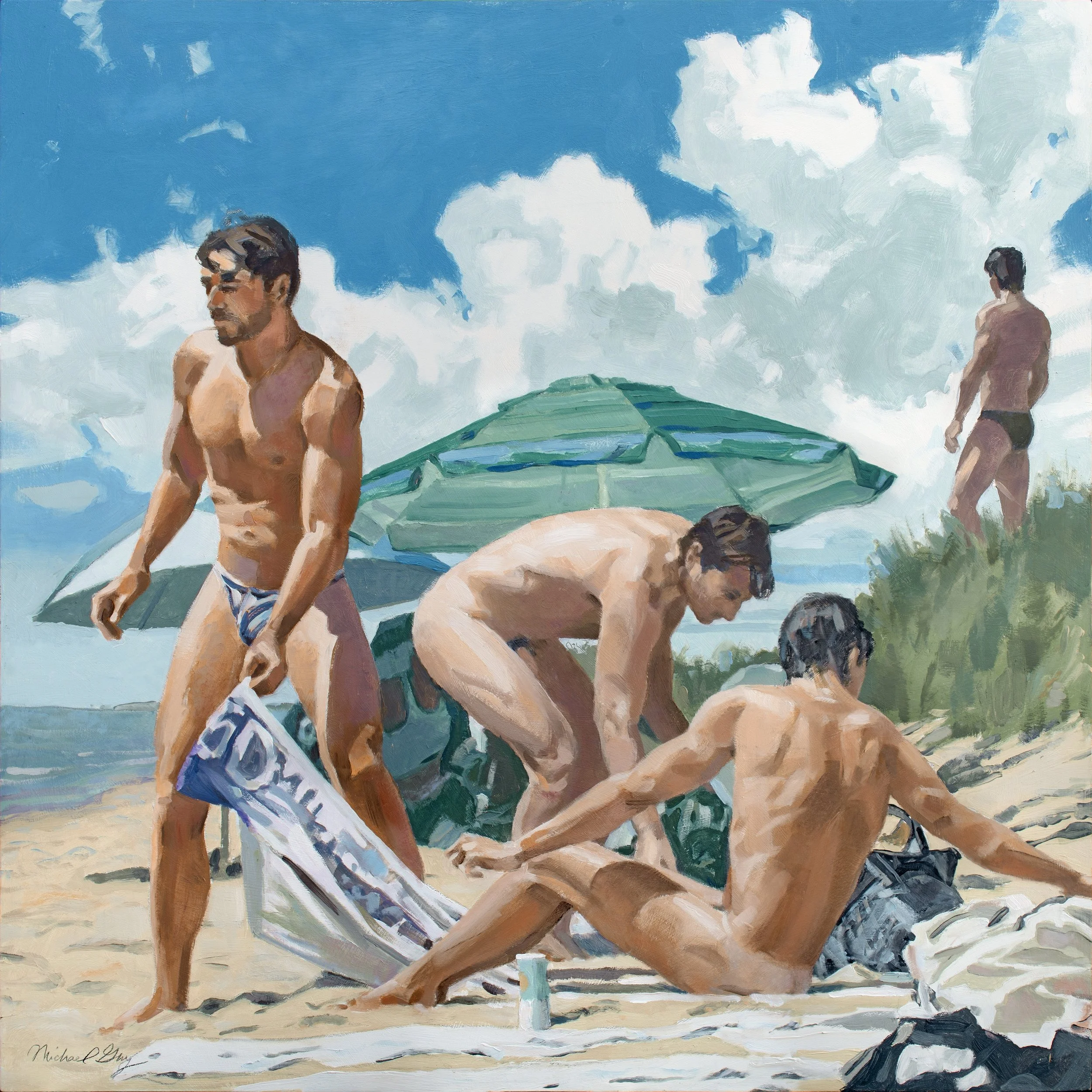 Hunting and Gathering: 2026, oil on panel, 28" x 28”, $2,500