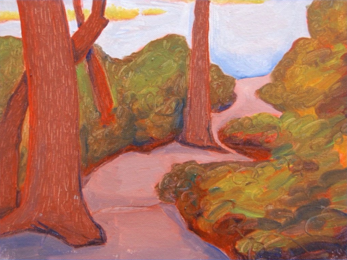 Marshes at high tide (Herring Cove), oil on canvas, 9 by 12 inches, 2022 $1,600