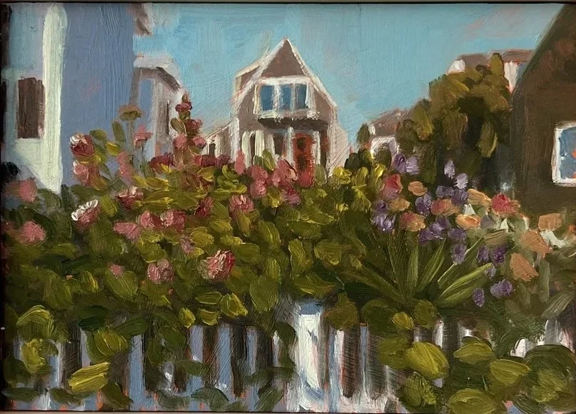 Afternoon Garden 5x7 inches, oil on panel $300