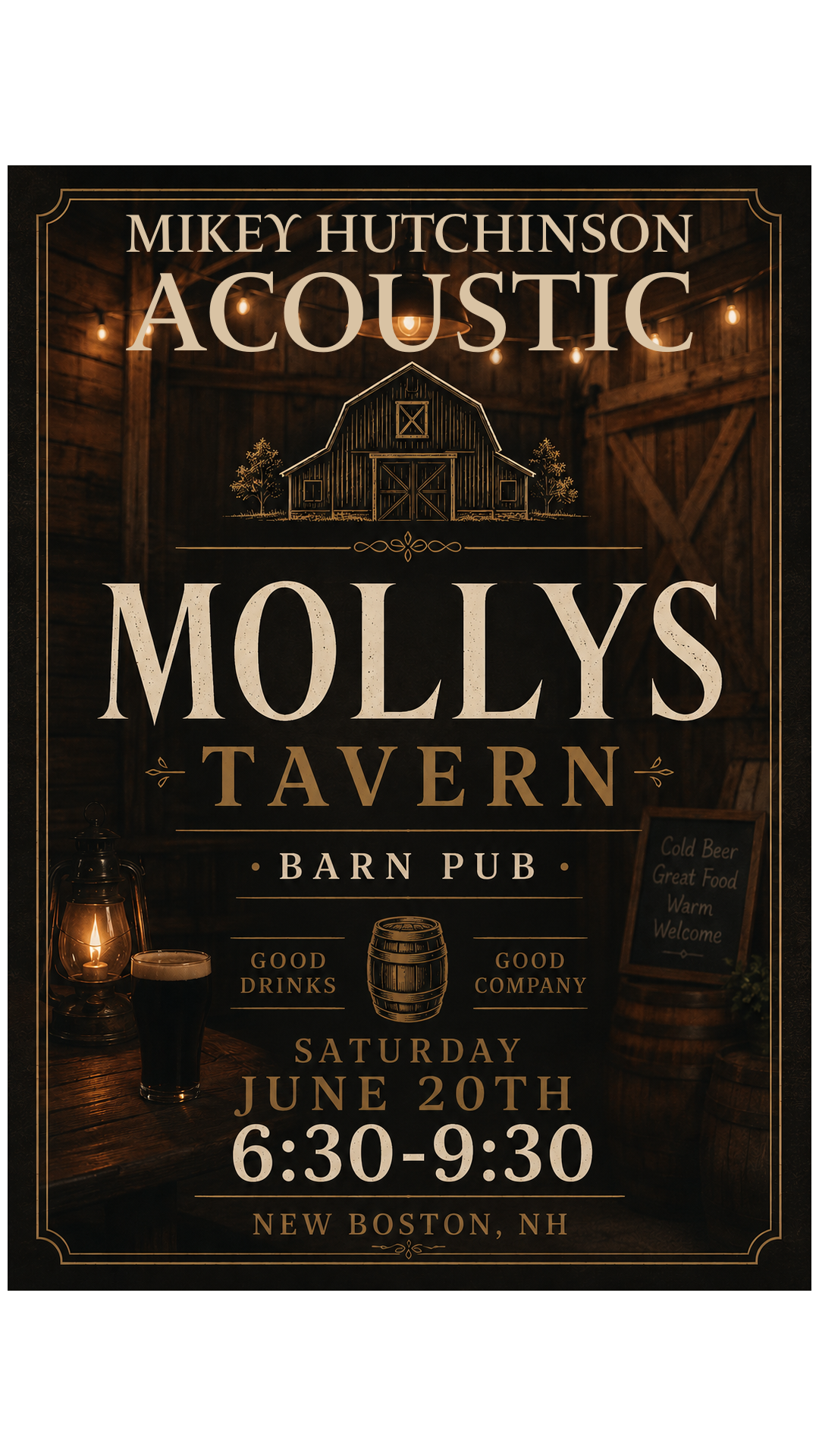 Mikey Hutchinson @ Molly's Tavern
