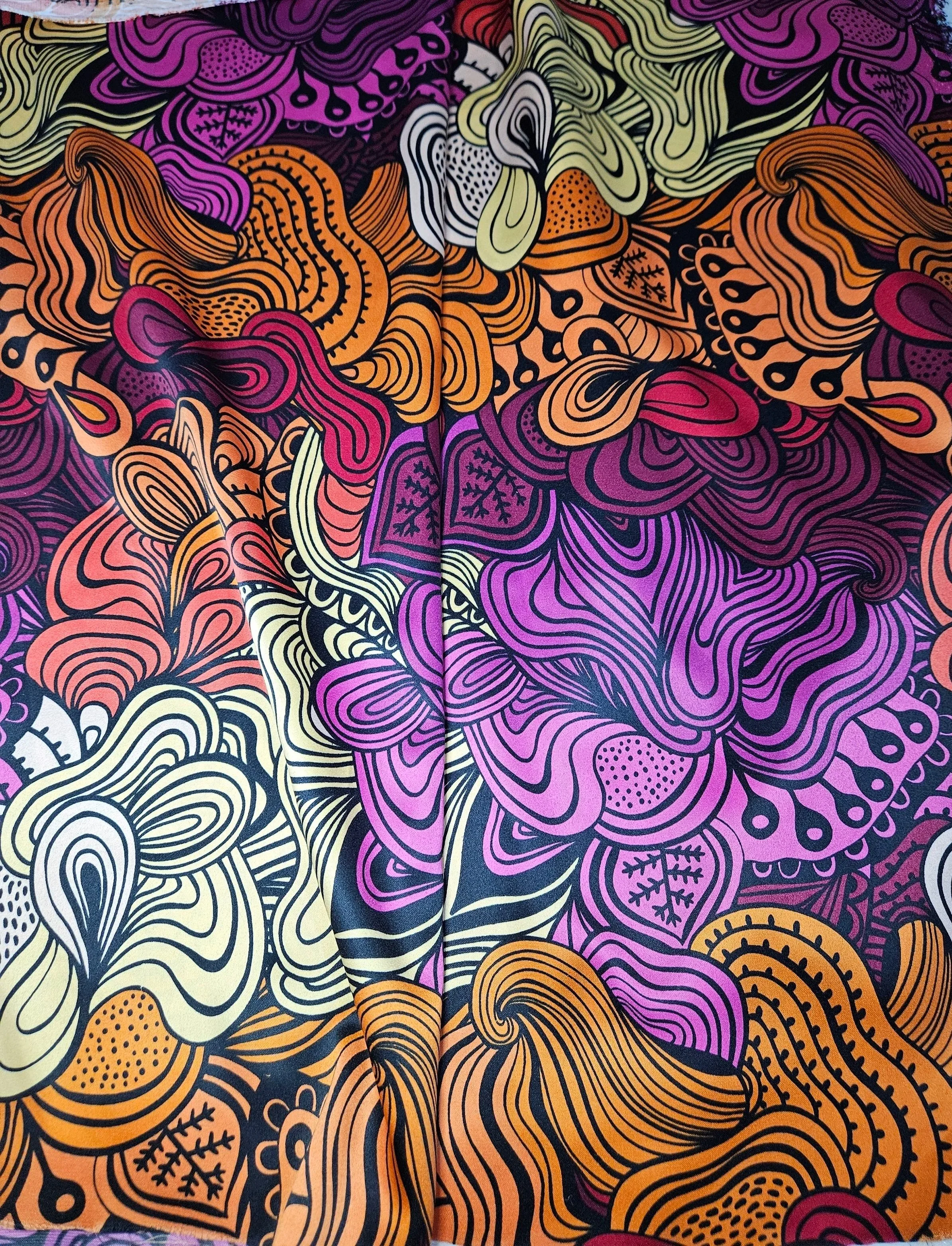 Flower Swirls - Warm tones