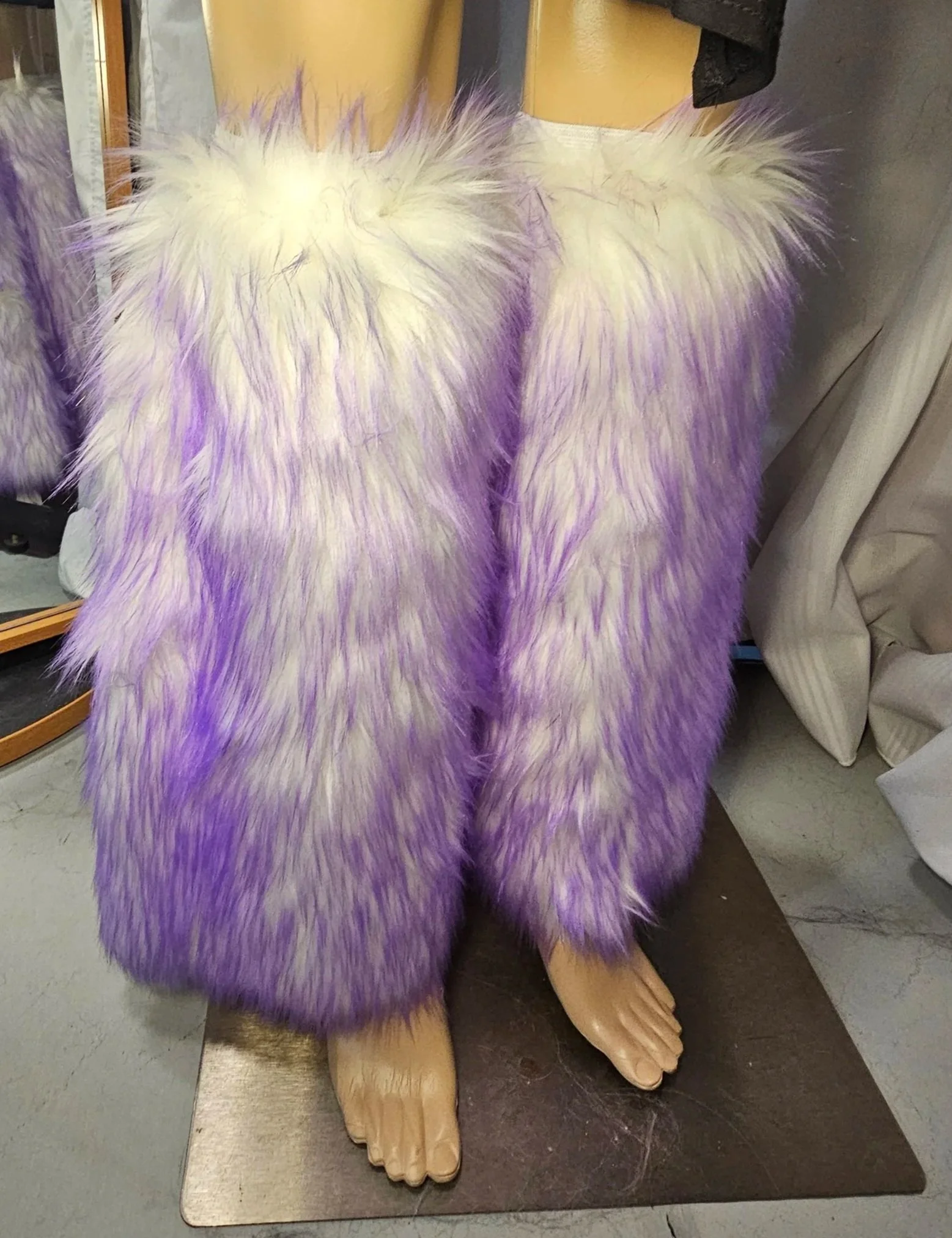 Purple Tipped Leg Warmers