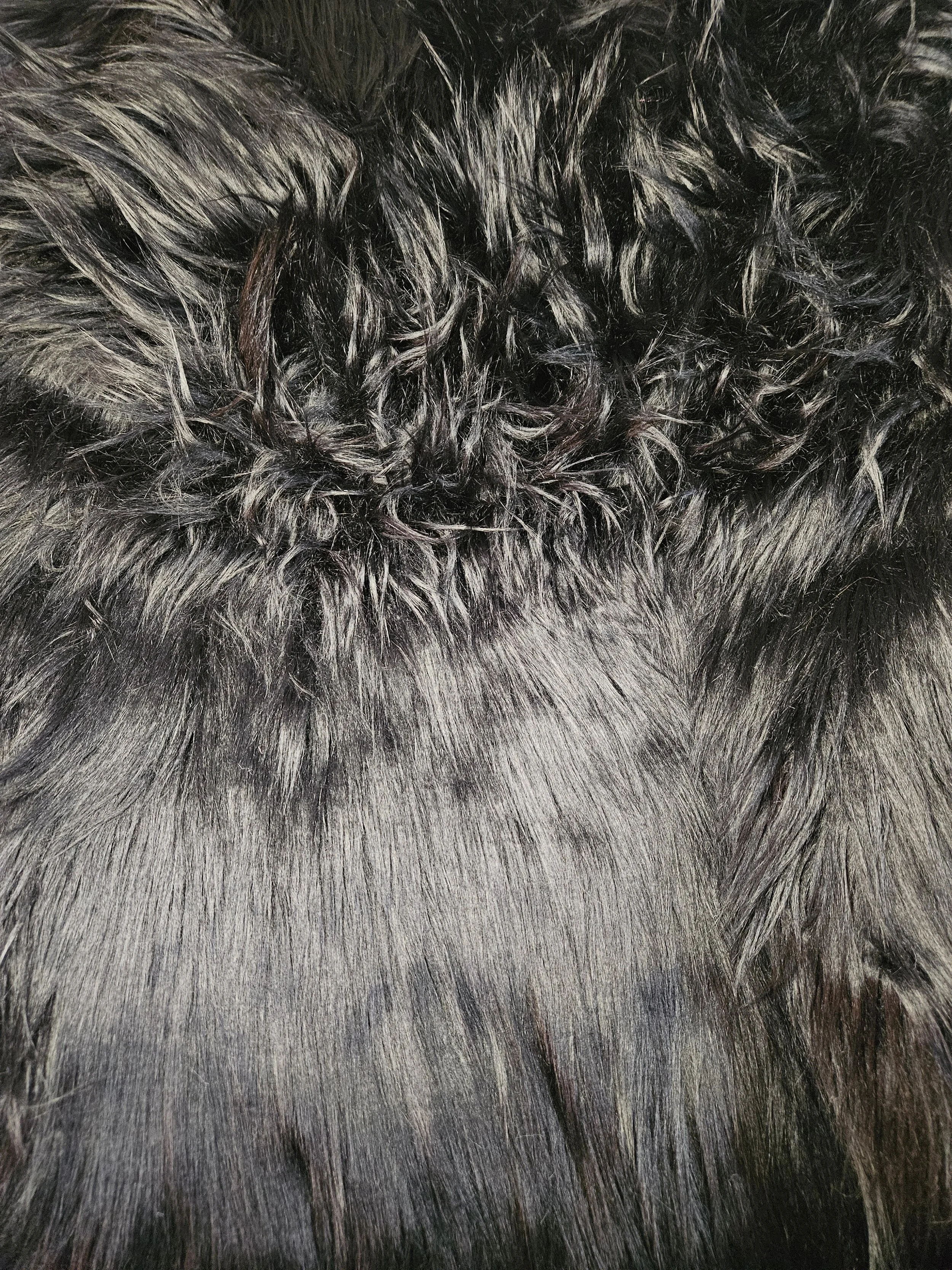 Black Long Pile Shaggy