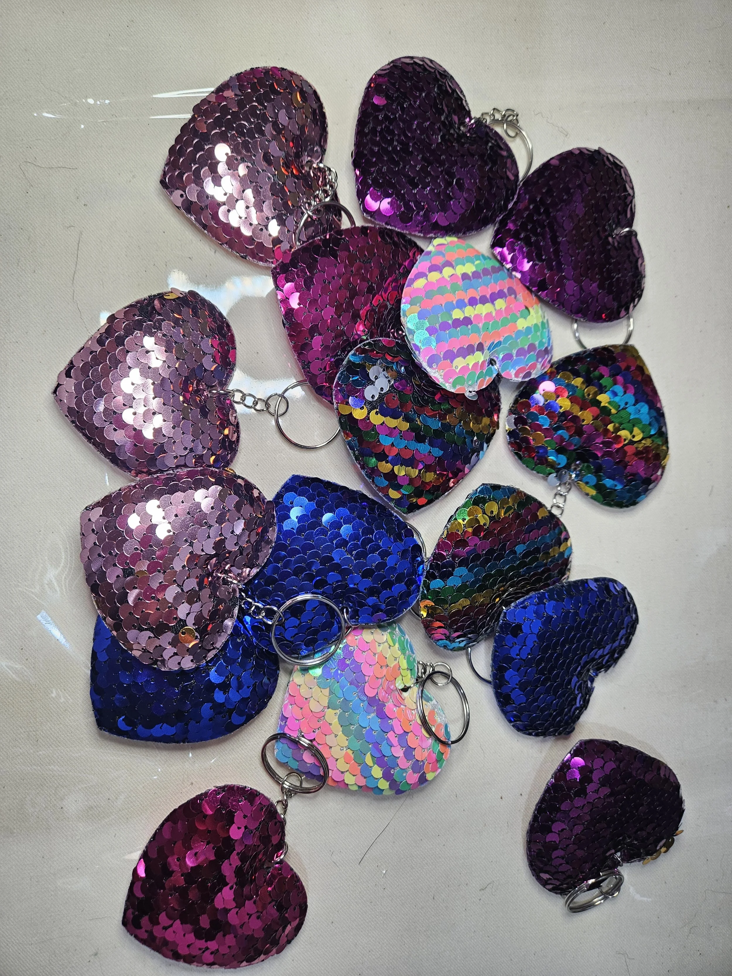 Heart Sequin Charms