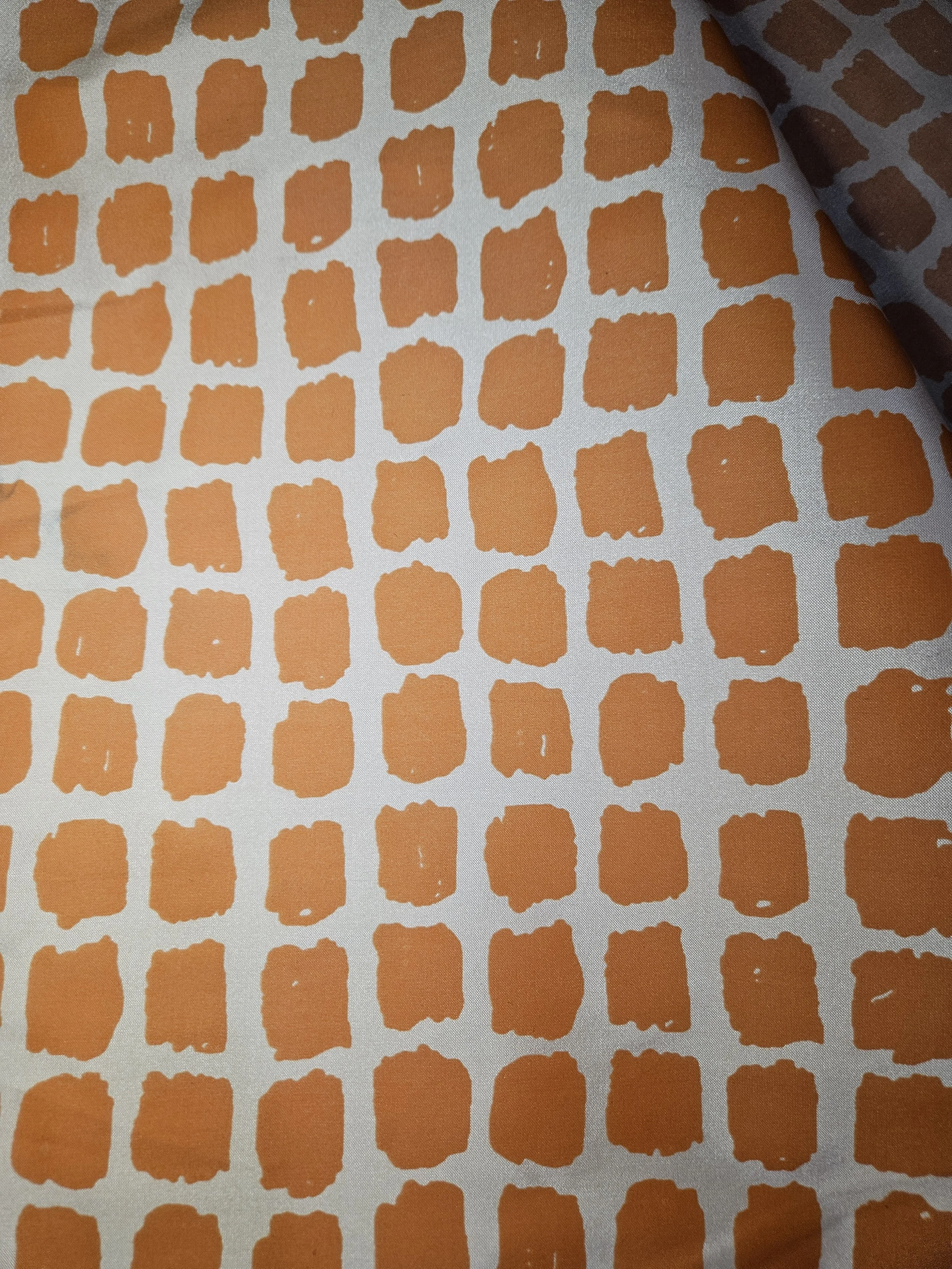 Orange Polka Dot "Lining" Material - Windbreaker style