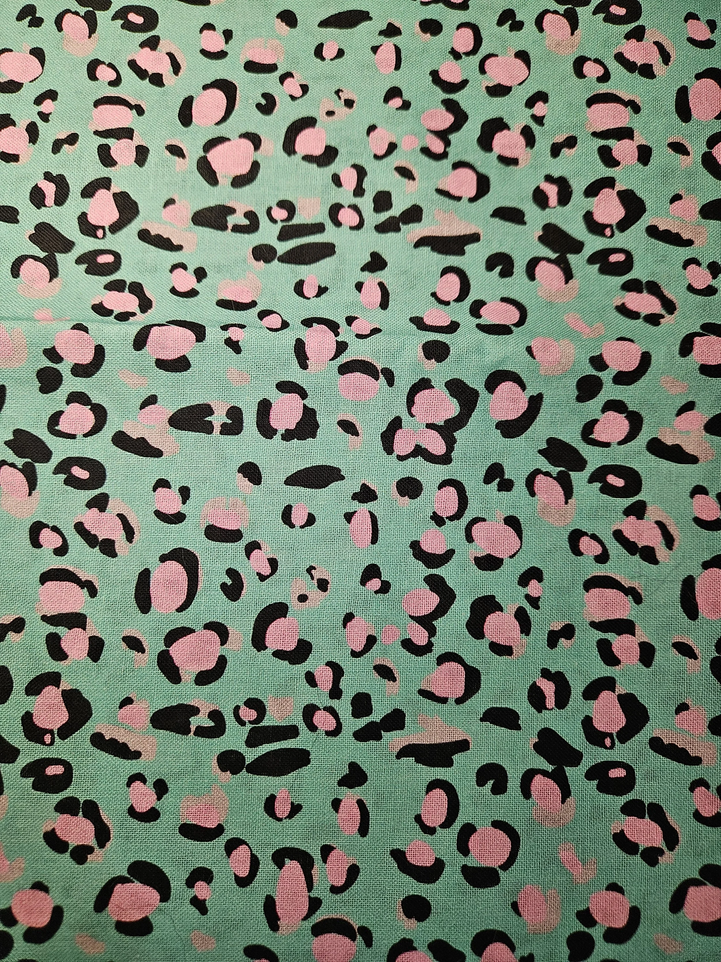 Teal and Pink Cheetah