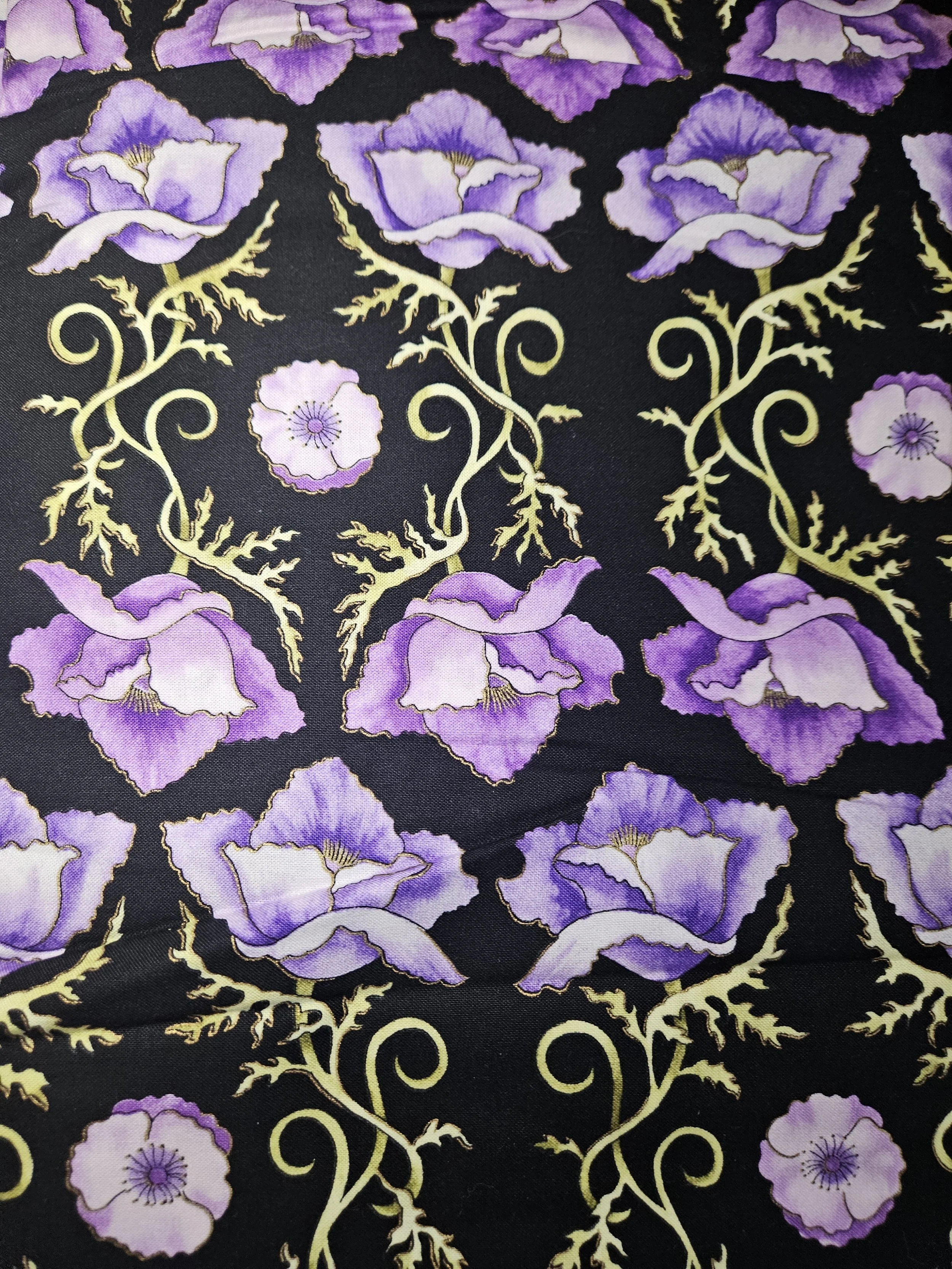 Black and Purple Floral