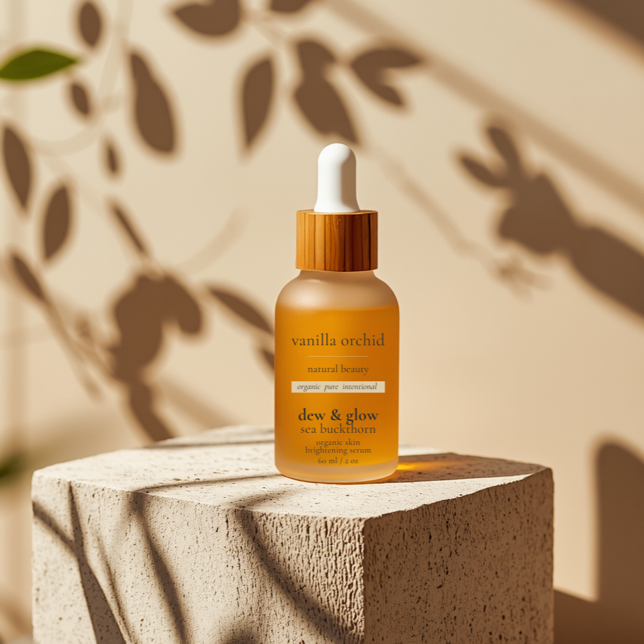 2% sea buckthorn skin brightening serum · dew & glow