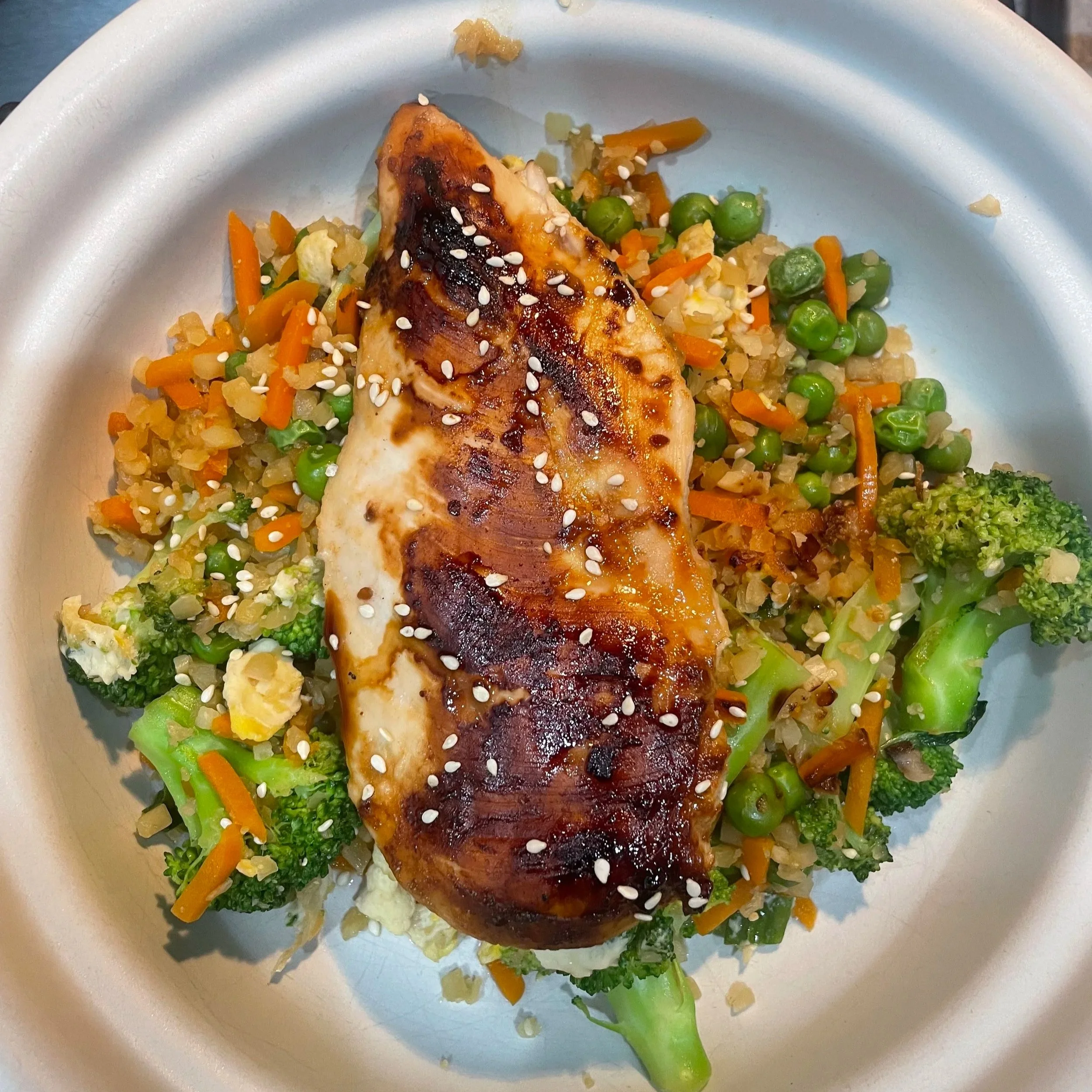 Teriyaki Chicken &amp; Cauliflower Fried rice 