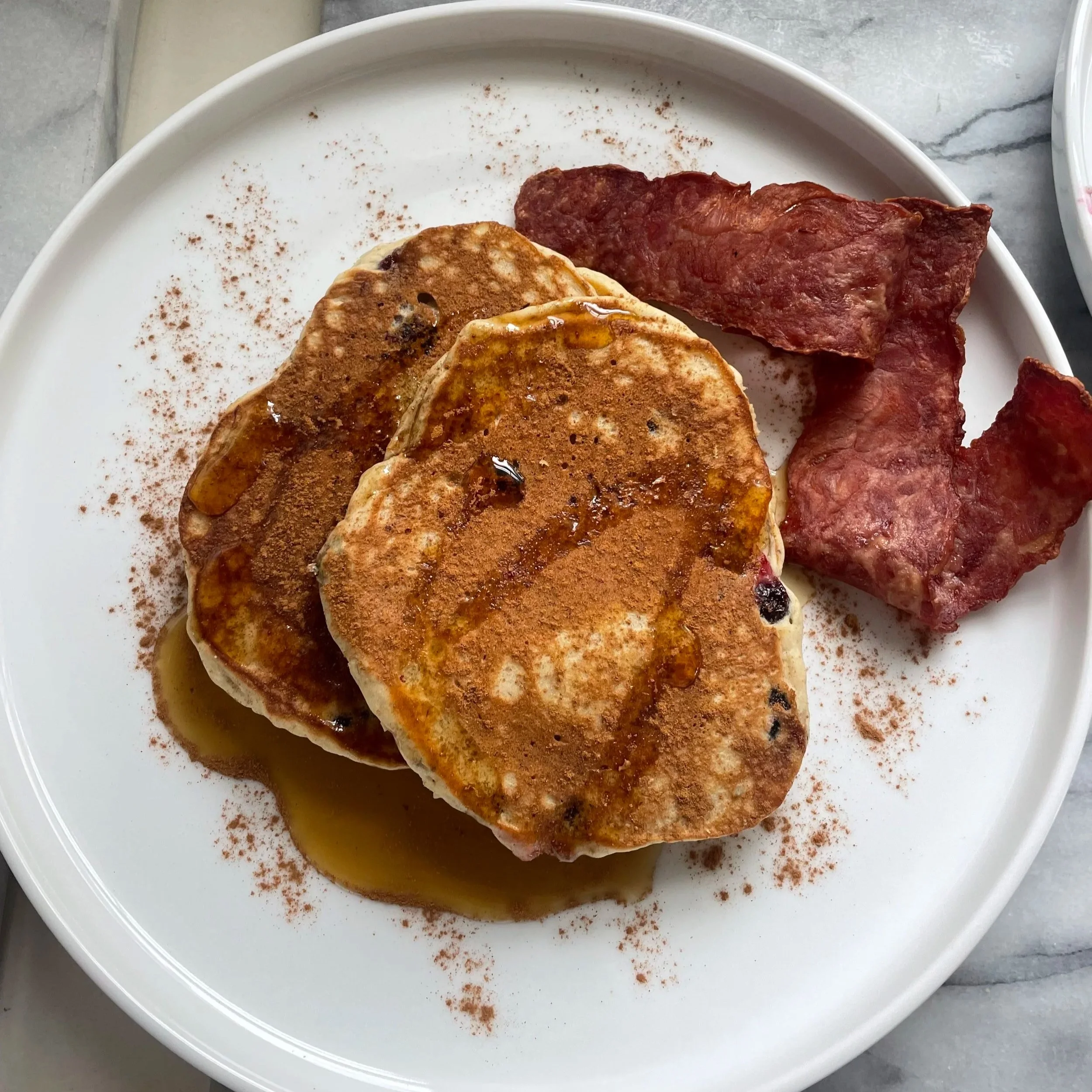 Blueberry Banana Chia Pancakes