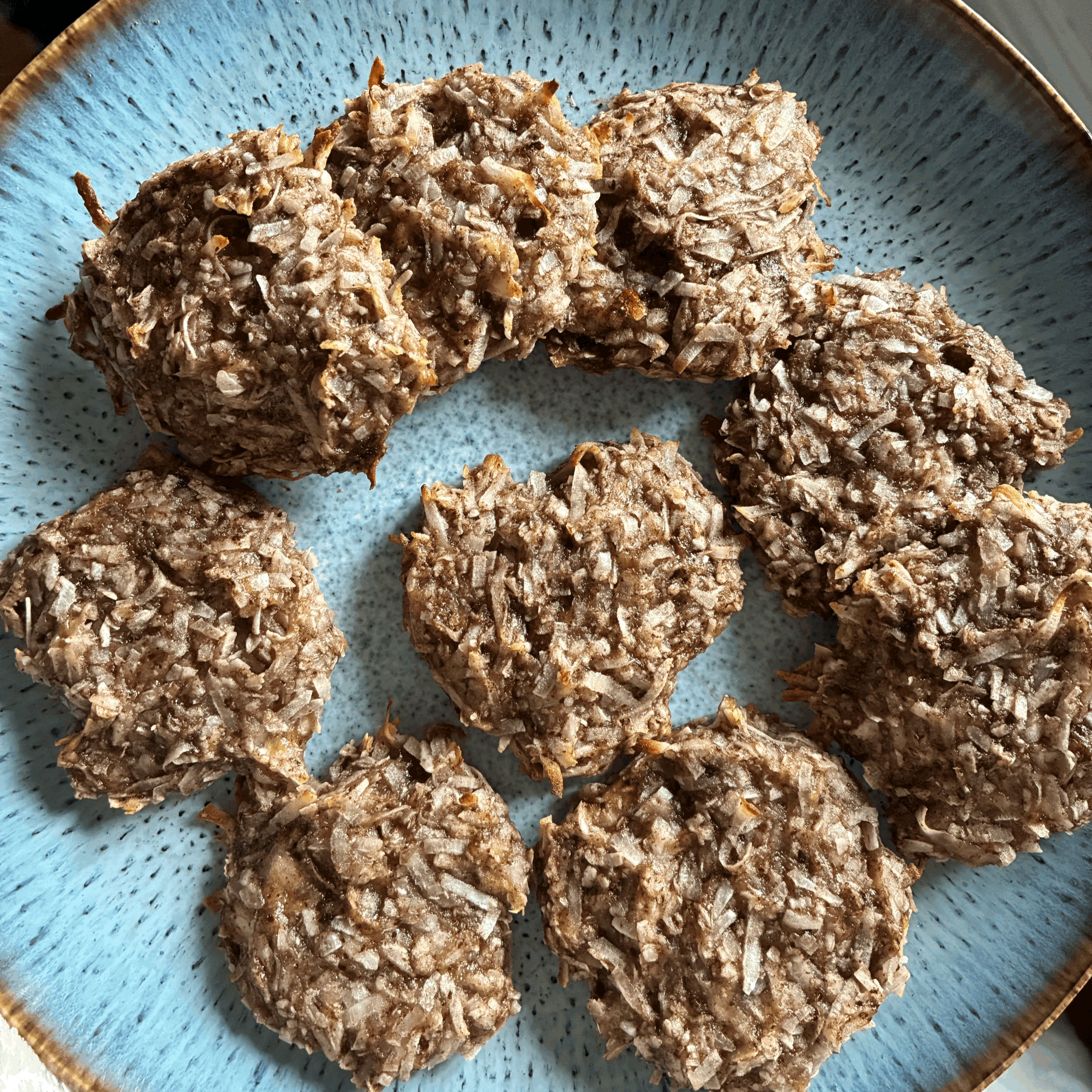 Banana & Coconut Chocolate Chip “Cookies” 