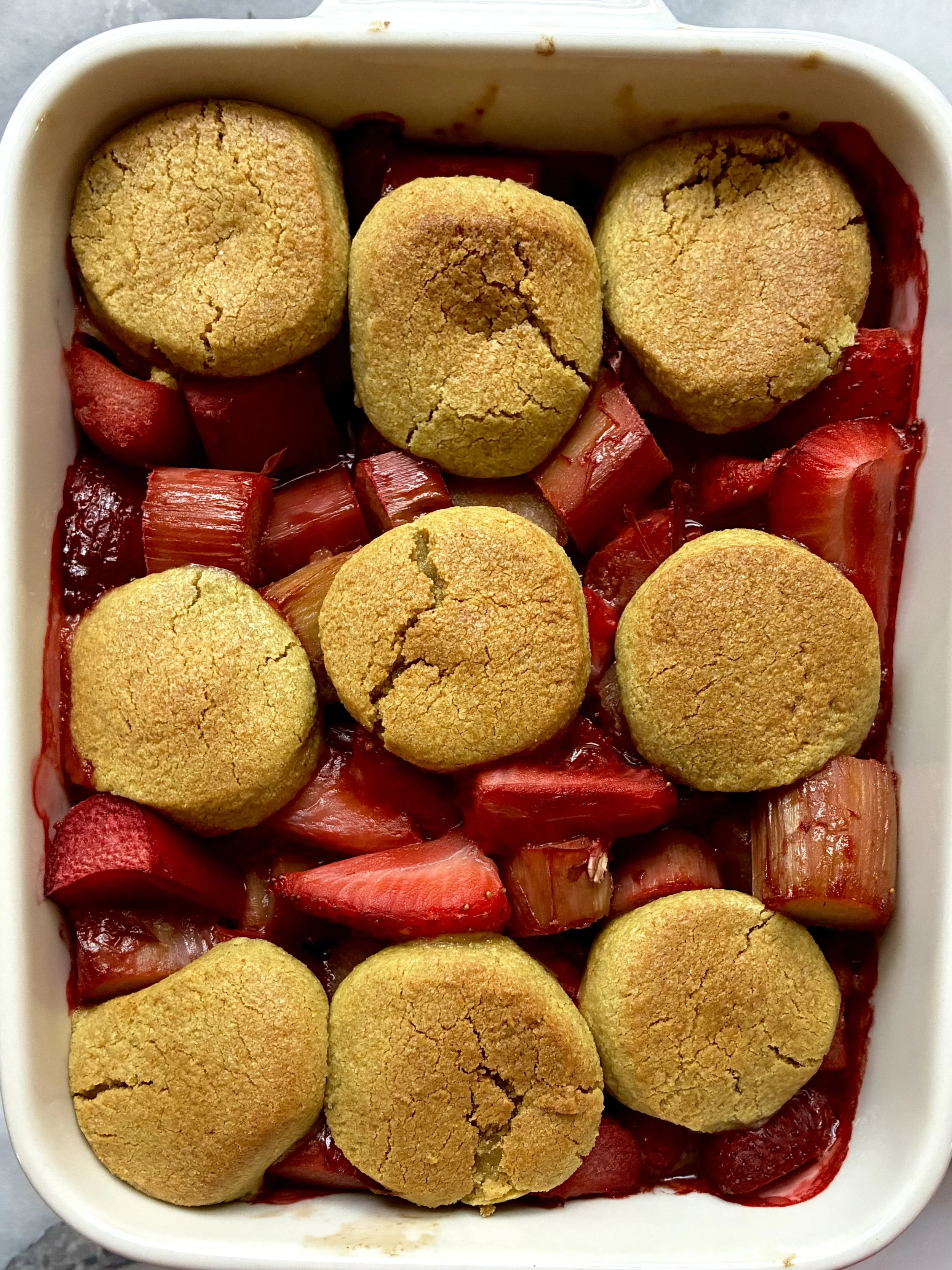 Easy Strawberry Rhubarb Lemon Cookie Bake