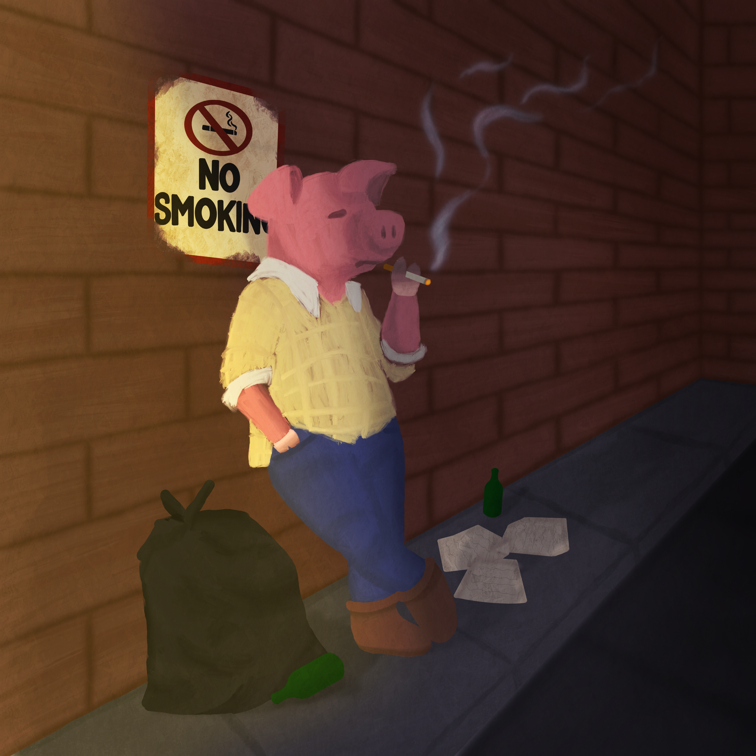 "No Smoking" - Made with Procreate