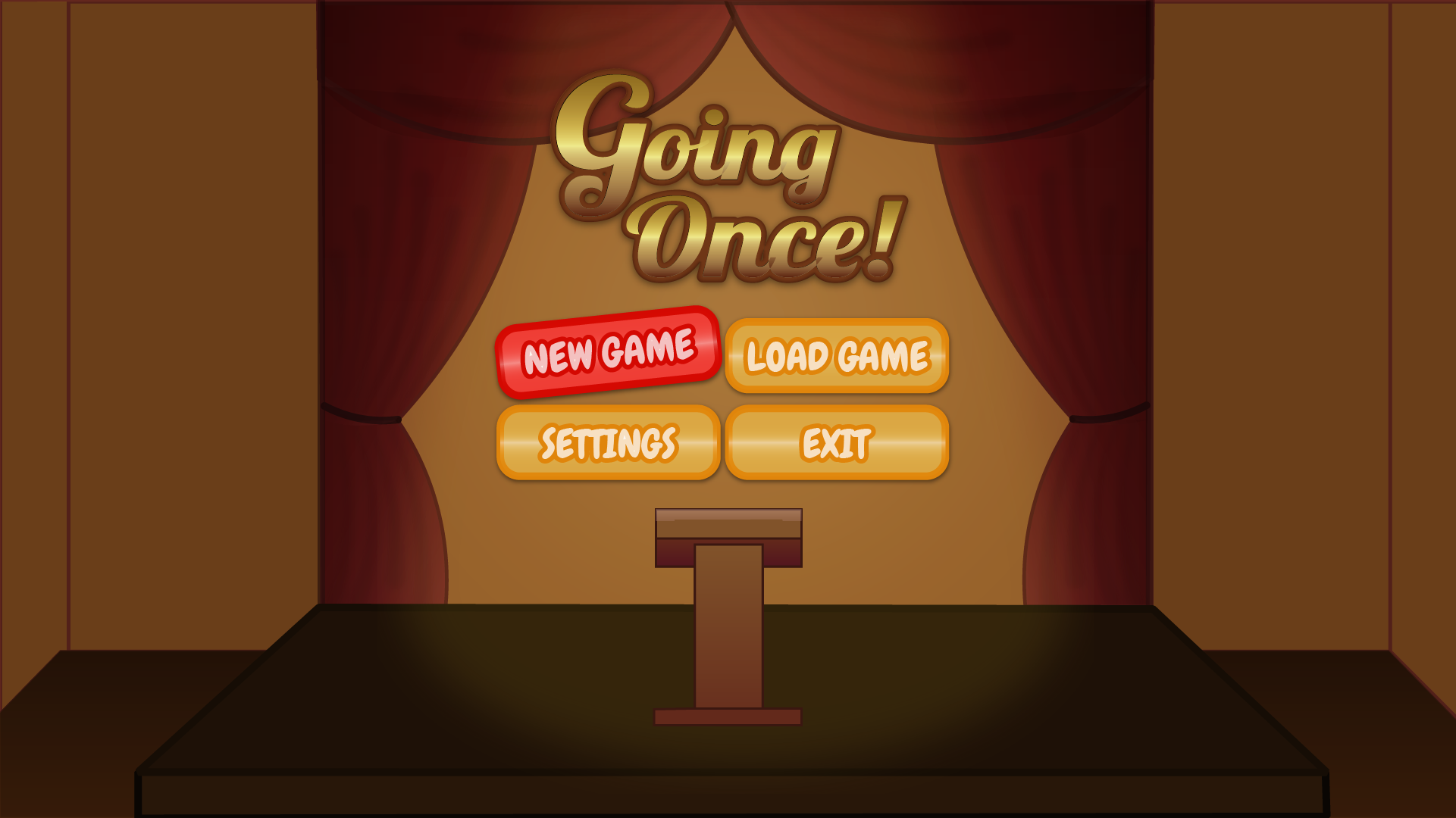 Main Menu Mockup, Made with Adobe Illustrator