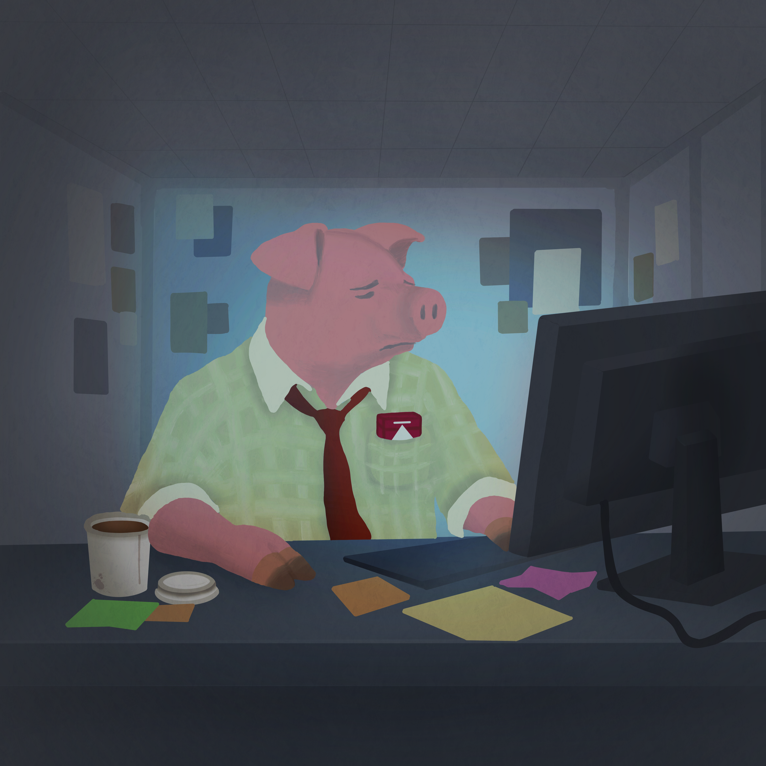 "9-5" - Made with Procreate