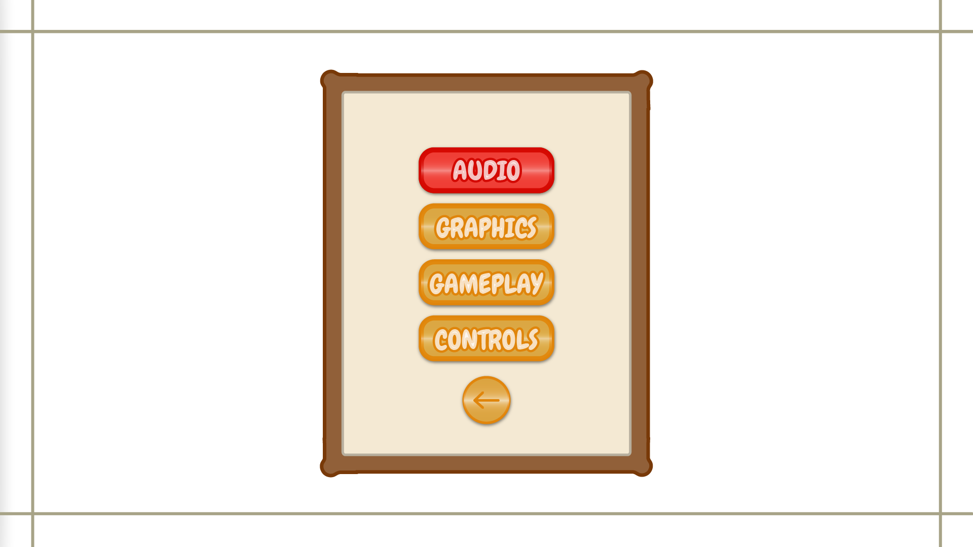 Settings Menu Mockup, Made with Adobe Illustrator