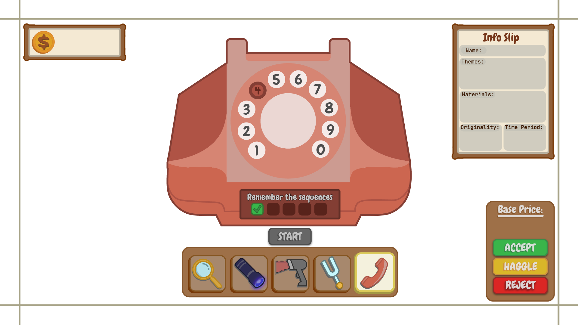 Phone Mini Game UI Mockup, Made with Adobe Illustrator