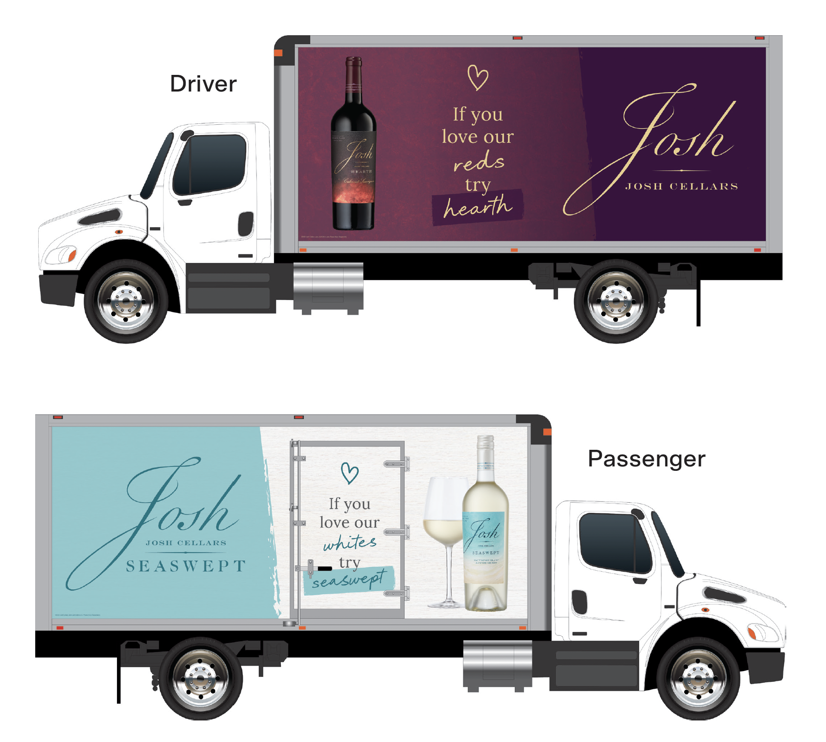 Josh Cellars Vehicle Wraps on Southern Glazer's Fleet