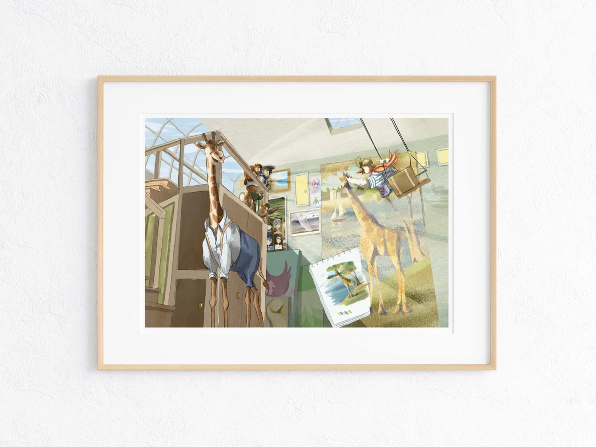 Goose the Artist - pg 10-11 Signed print