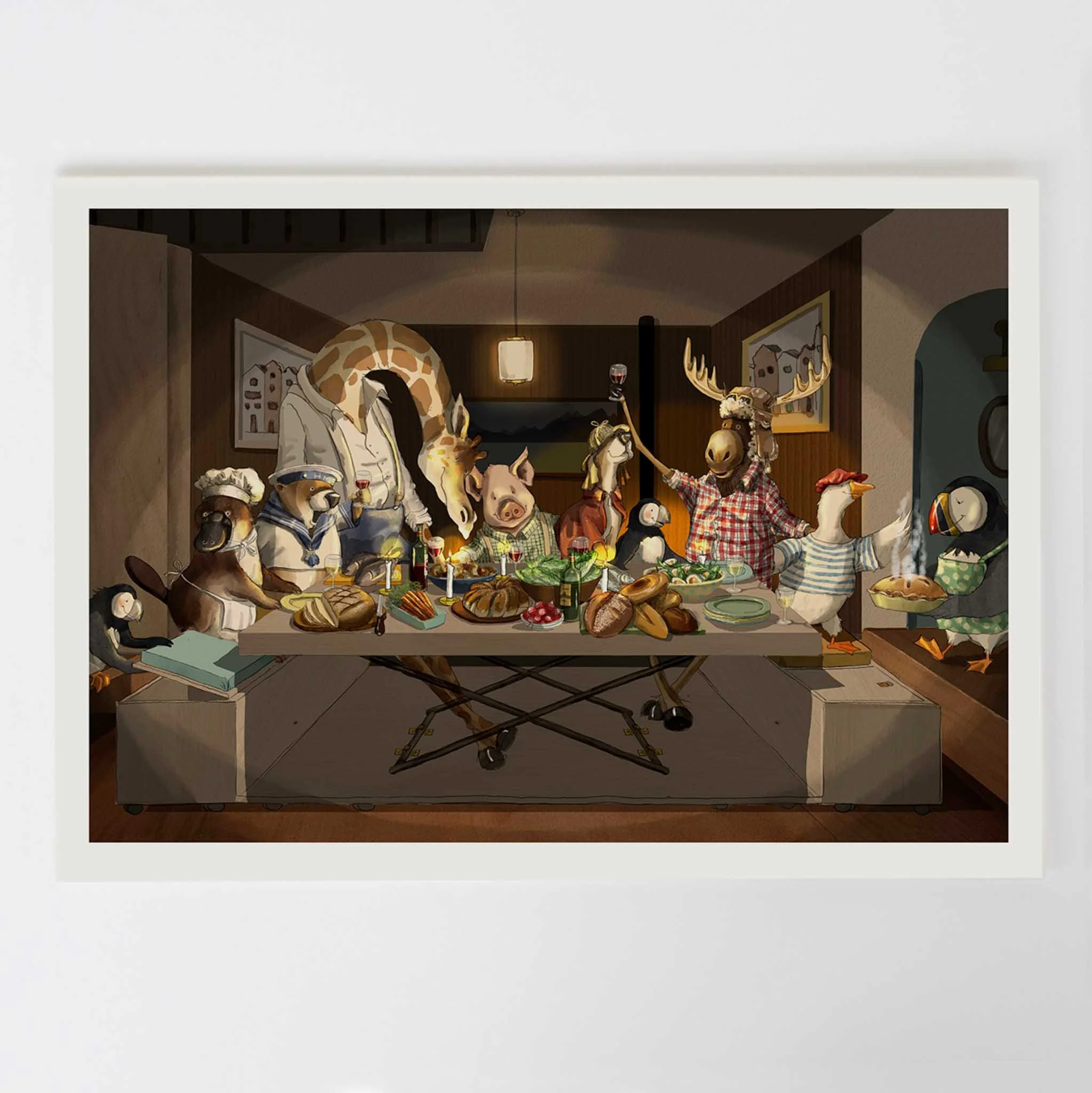 Puffin the Architect - pg 30-31 Signed print