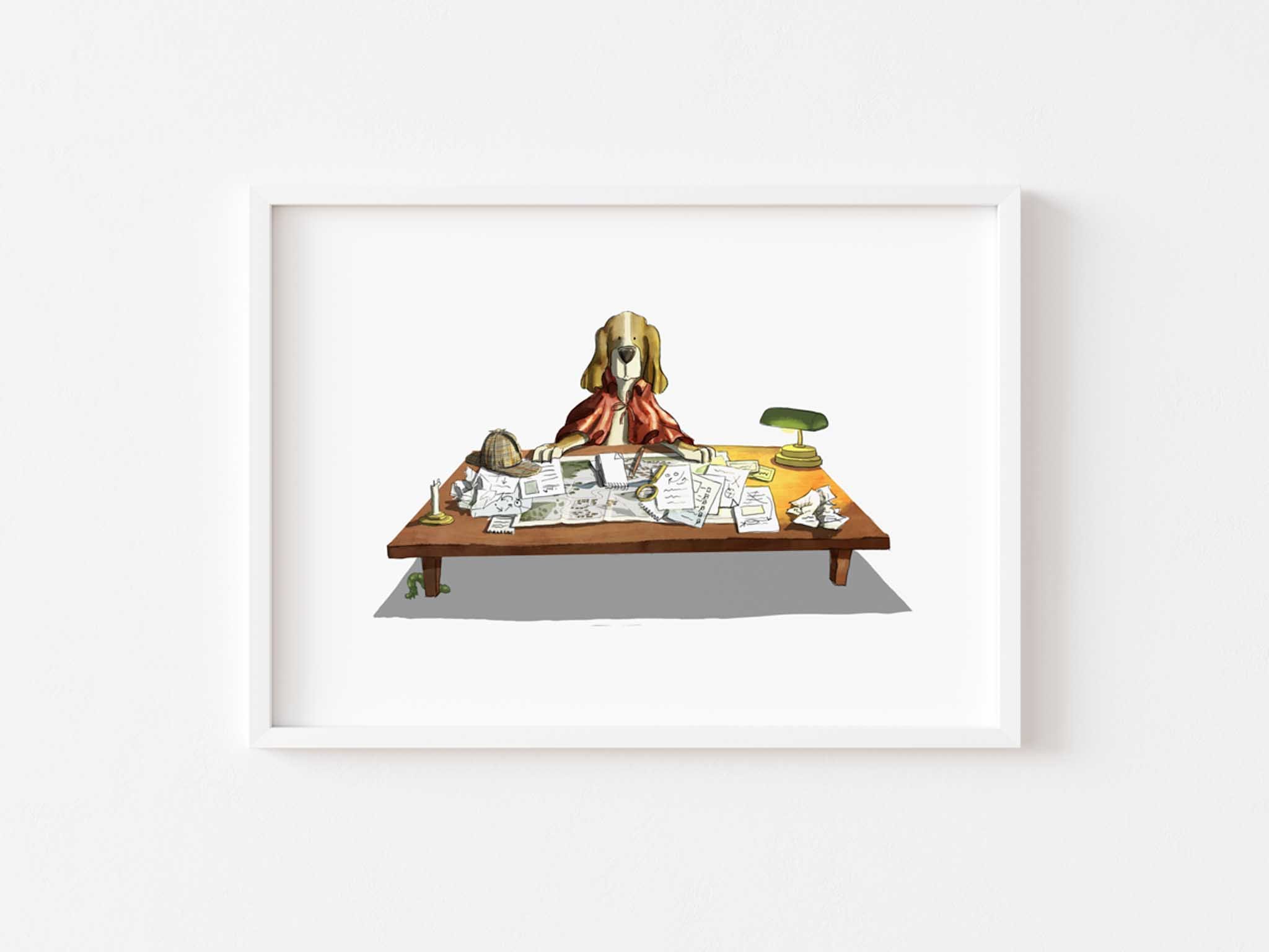 Hound the Detective - pg 18-19. Signed print