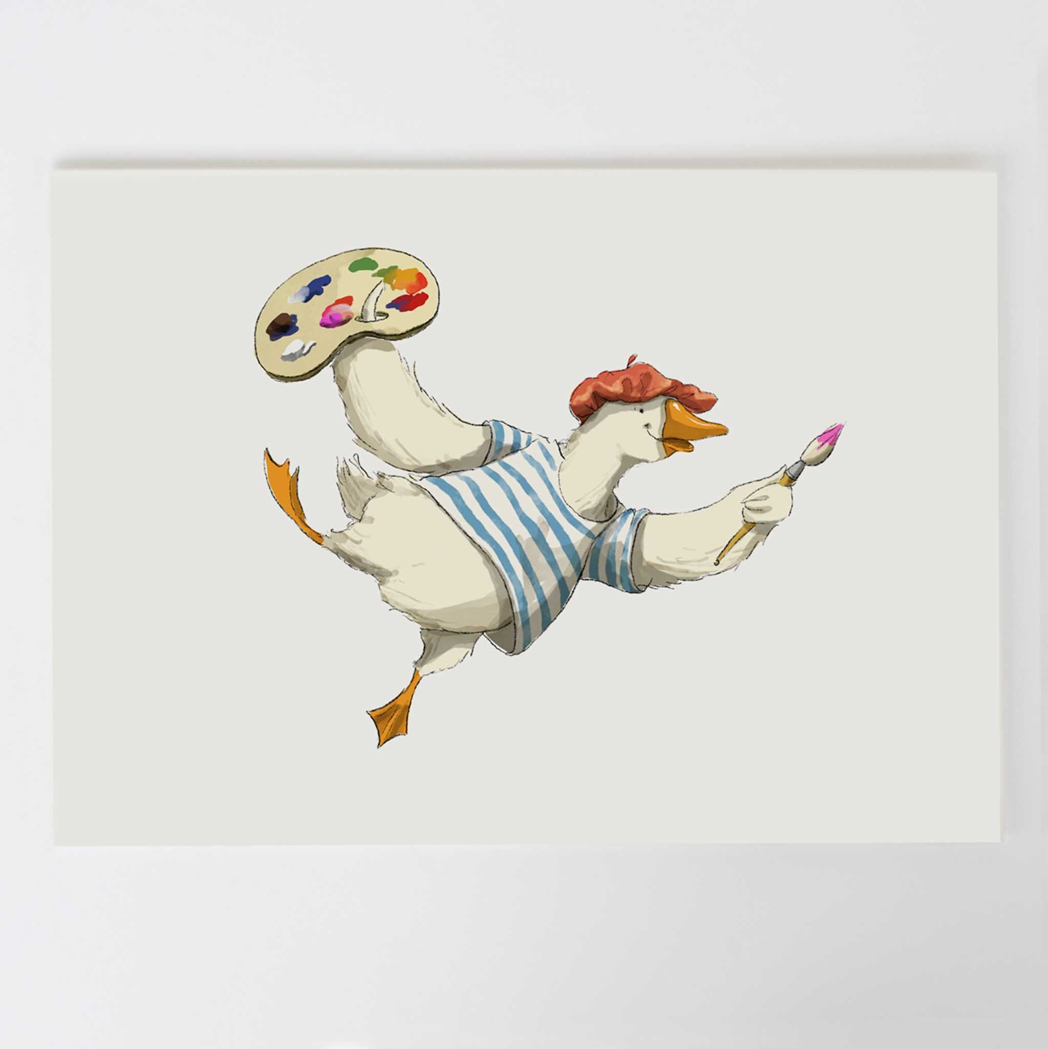 Goose the Artist - cover Goose. Signed print