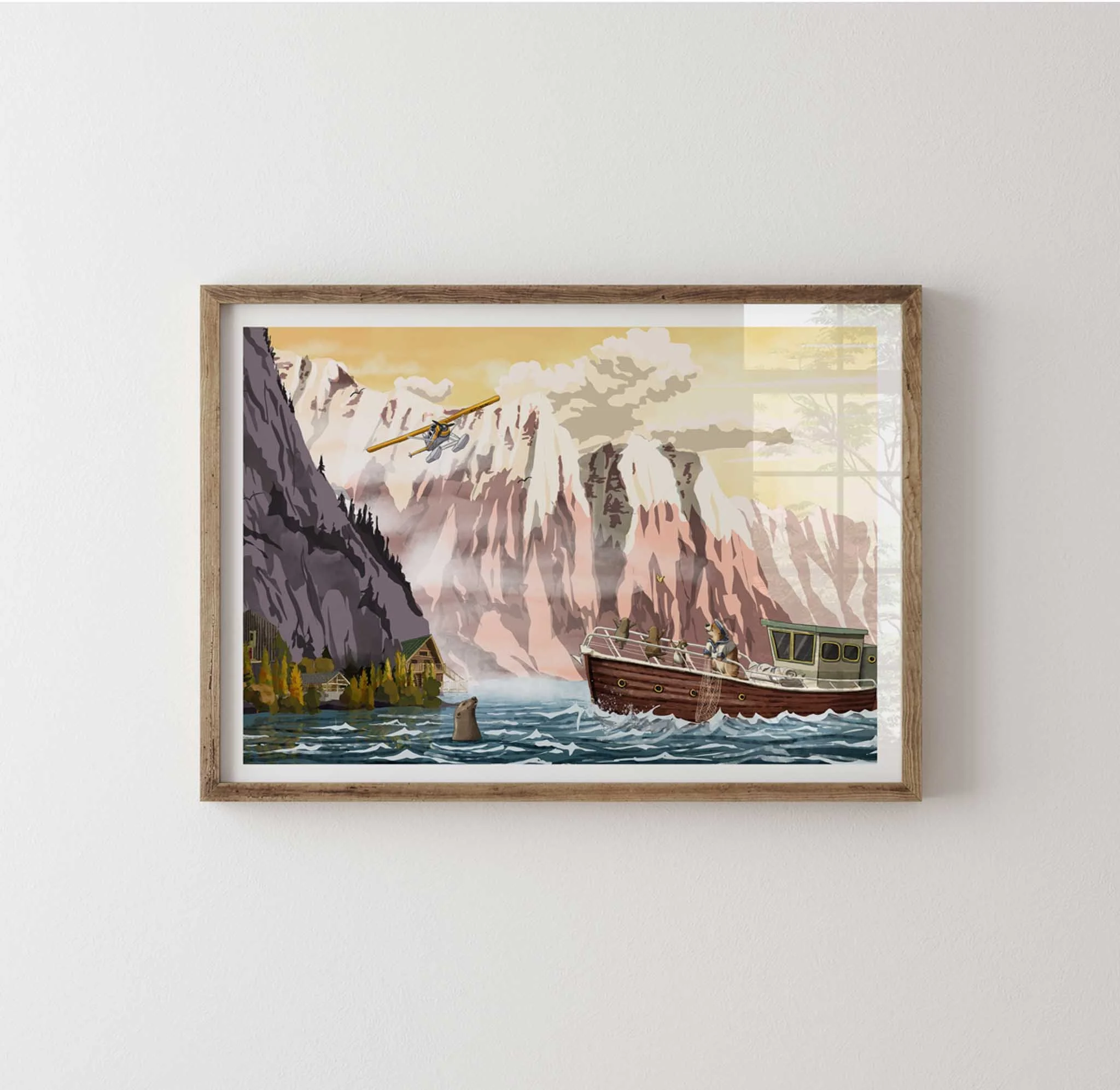 Moose the Pilot - pg 10-11. Signed print