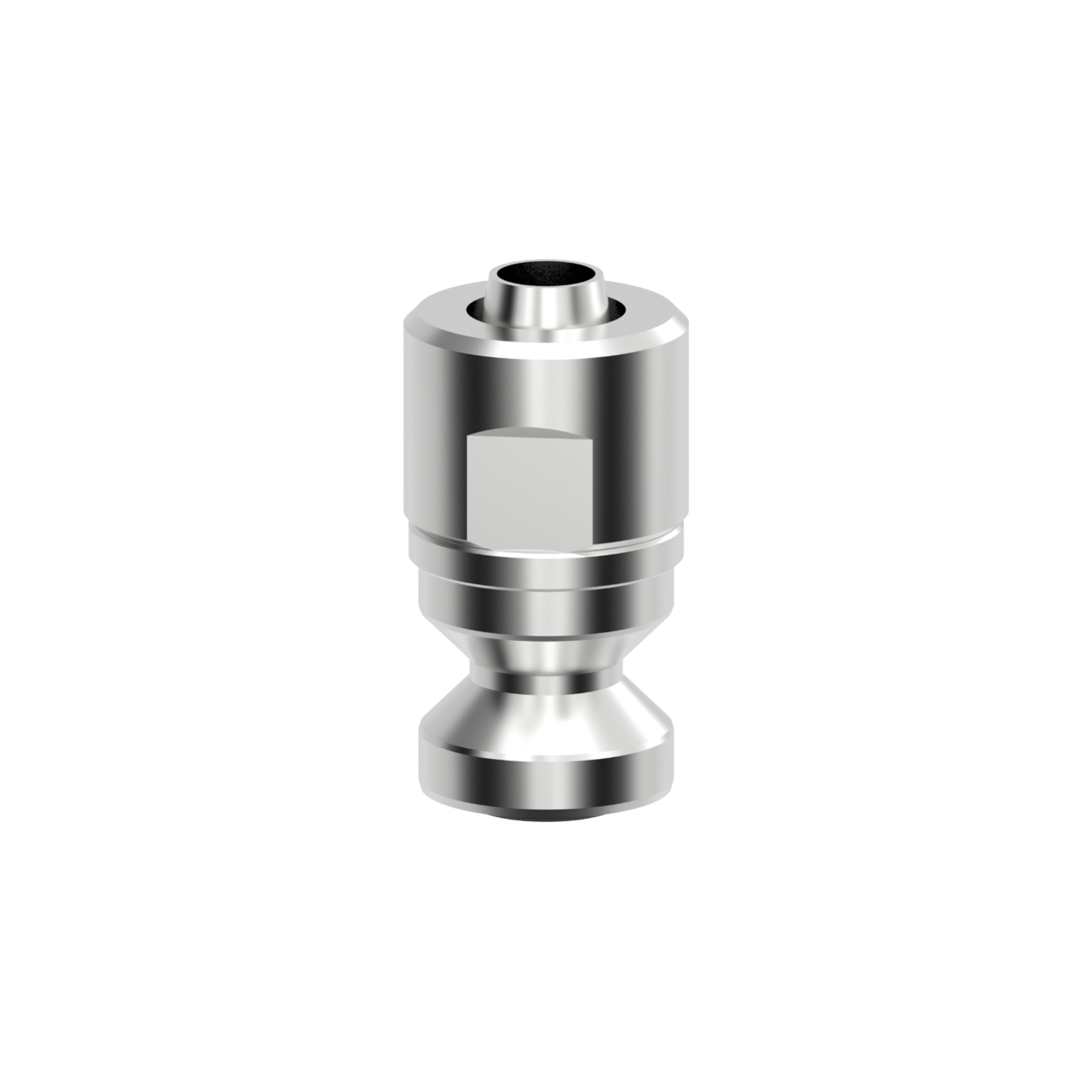 A stainless steel paint fitting