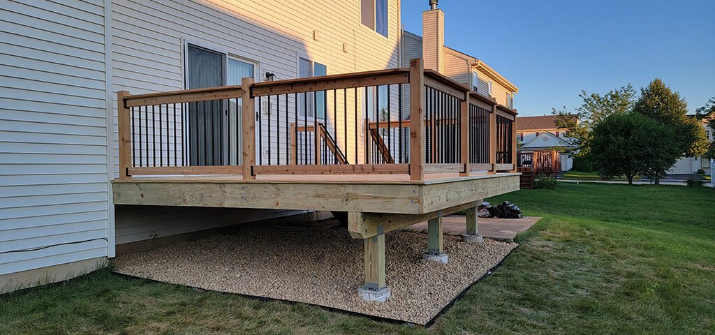 Wood Rail Repair per section 6 ft wide