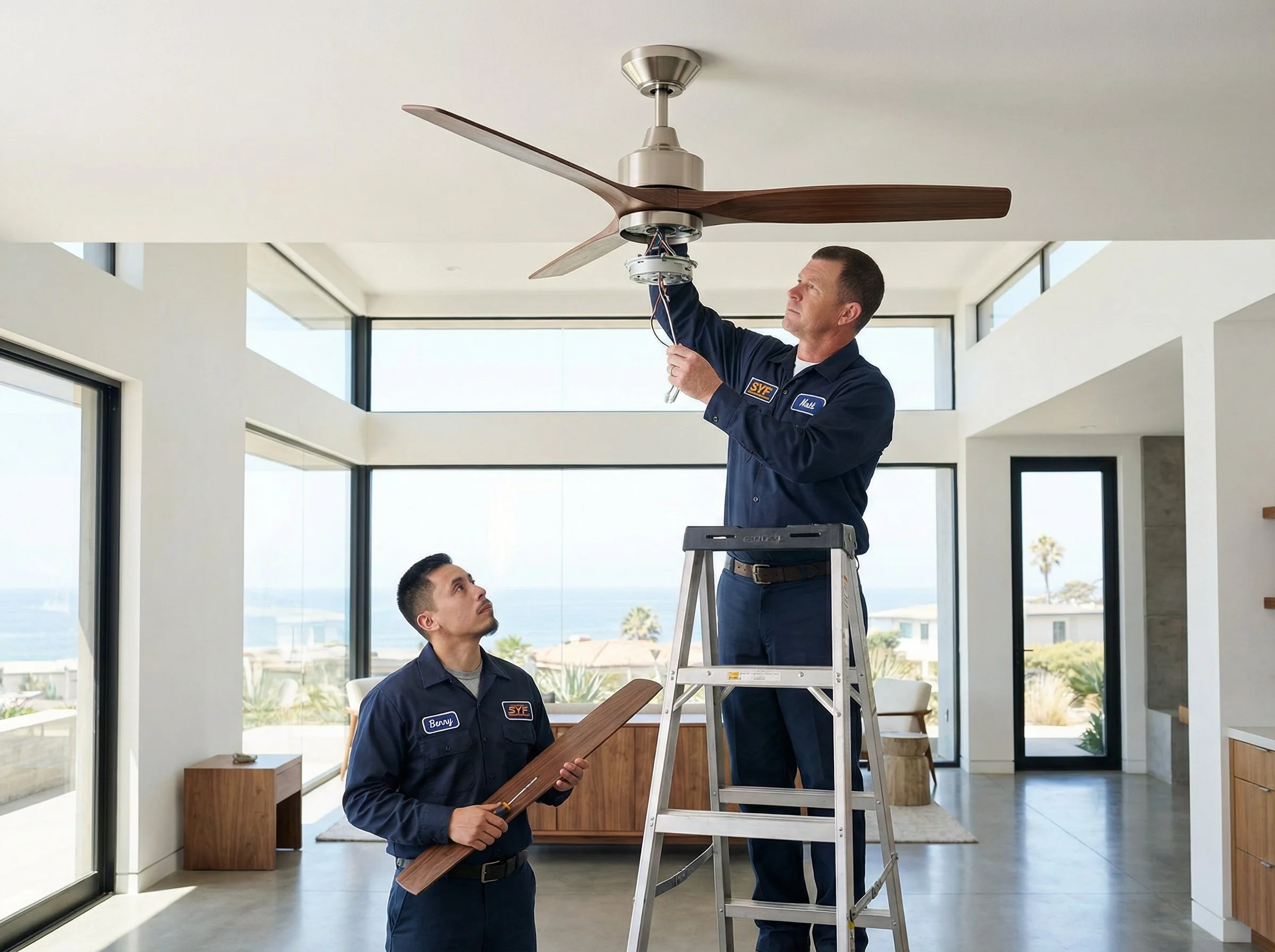 Electrical - Ceiling Fan Installation 10ft and lower