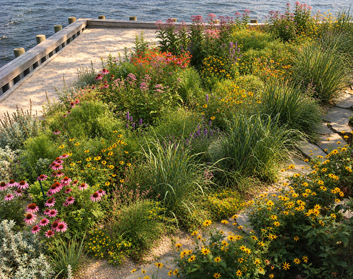 Sunlit Waterfront Native Garden.png
