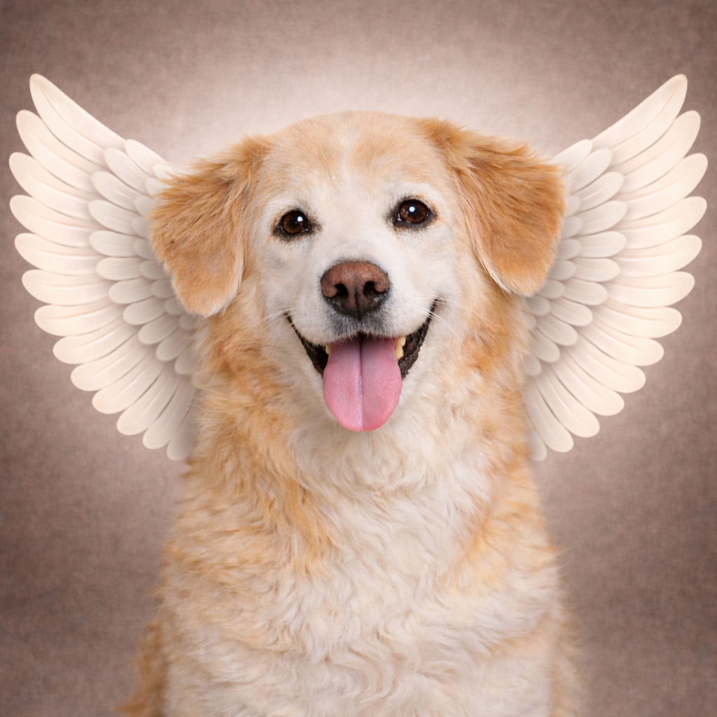 Custom Pet Angel Portrait