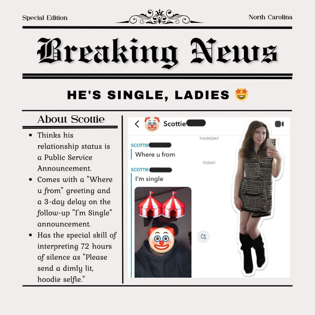 Great Scott, He’s Single 🤩