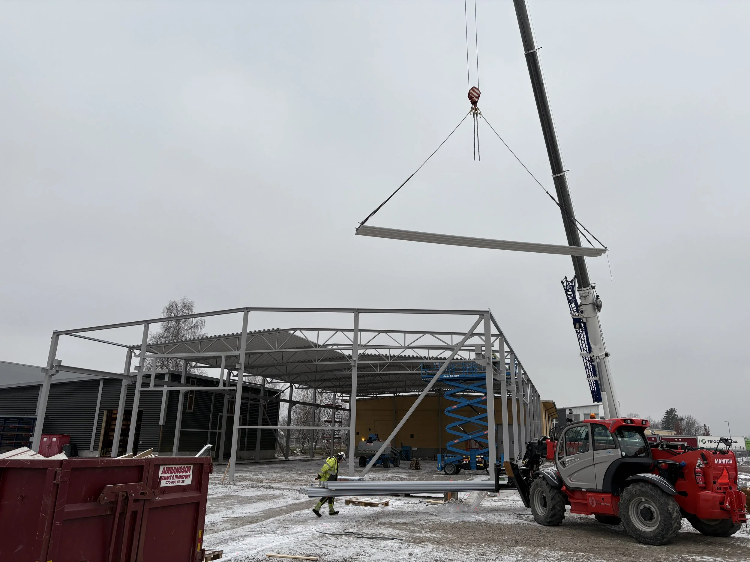 Plåtteknik, Kumla - Tillbyggnad av produktionshall