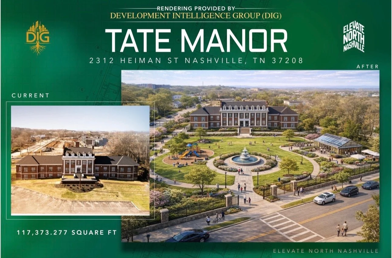 Tate Manor Development | 2312 Heiman St. | Nashville, TN 37208 | 117K+ SQ FT