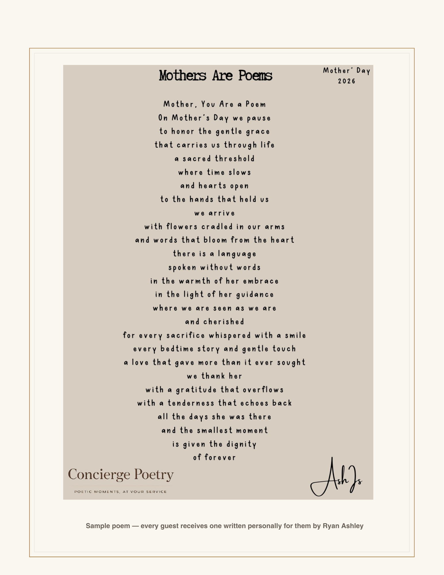 Your Personalized Poem