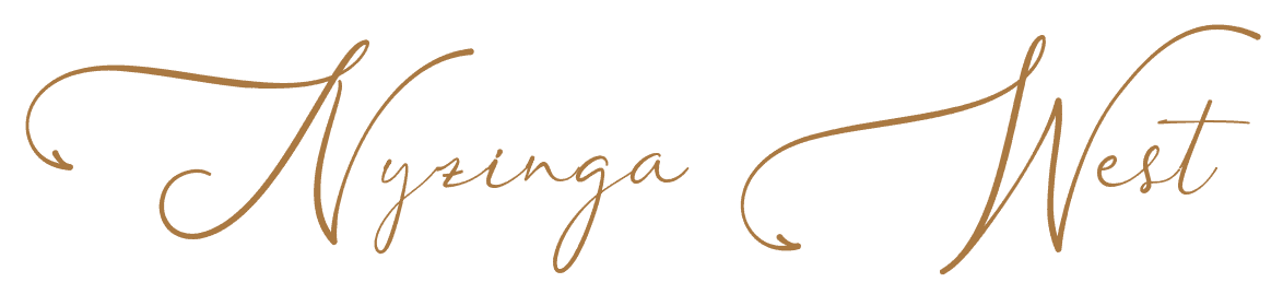 Stylized text reads 'Nyanga West' in elegant cursive font.