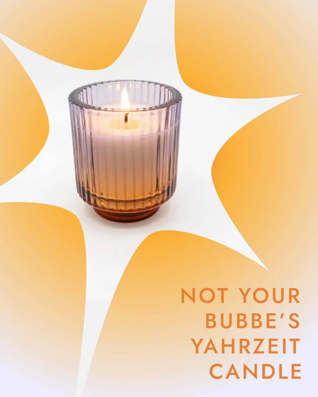 Not your Bubbe&rsquo;s yahrzeit candle.
(But she&rsquo;d probably be into it.)
Coming to Kickstarter May 8.