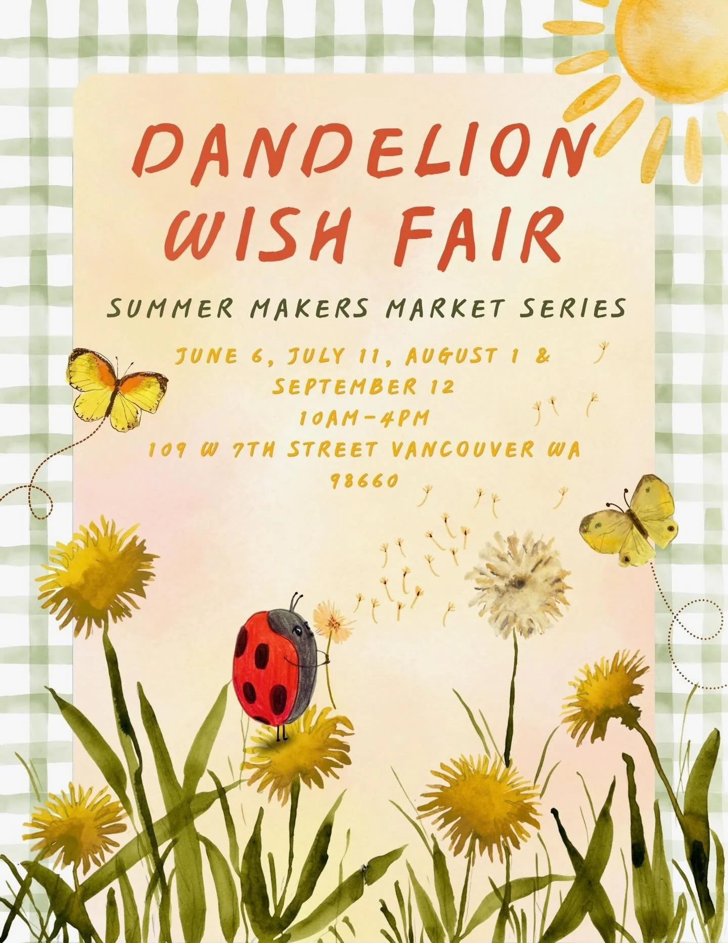 Pop-Up Dandelion Wish Market