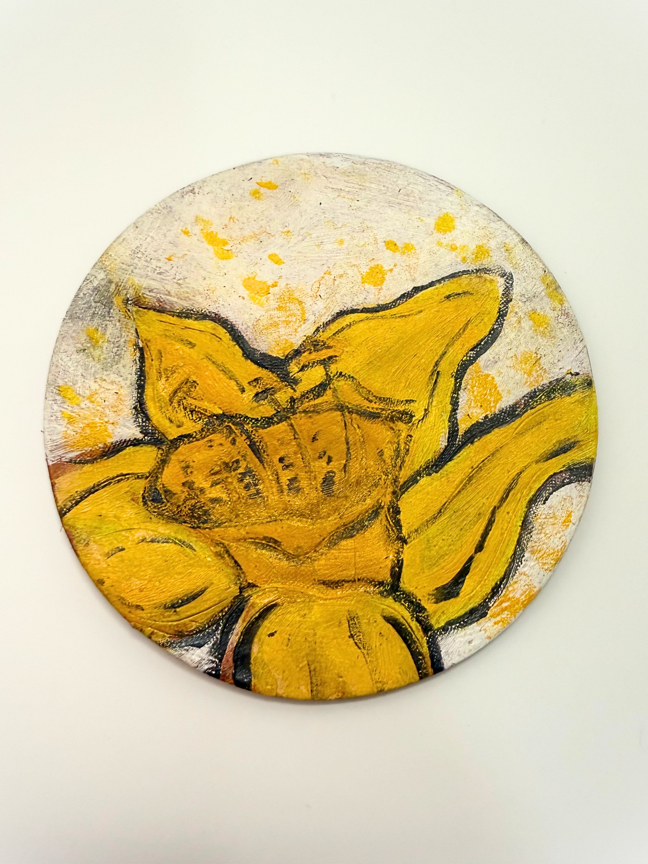 Leather Flower Coasters