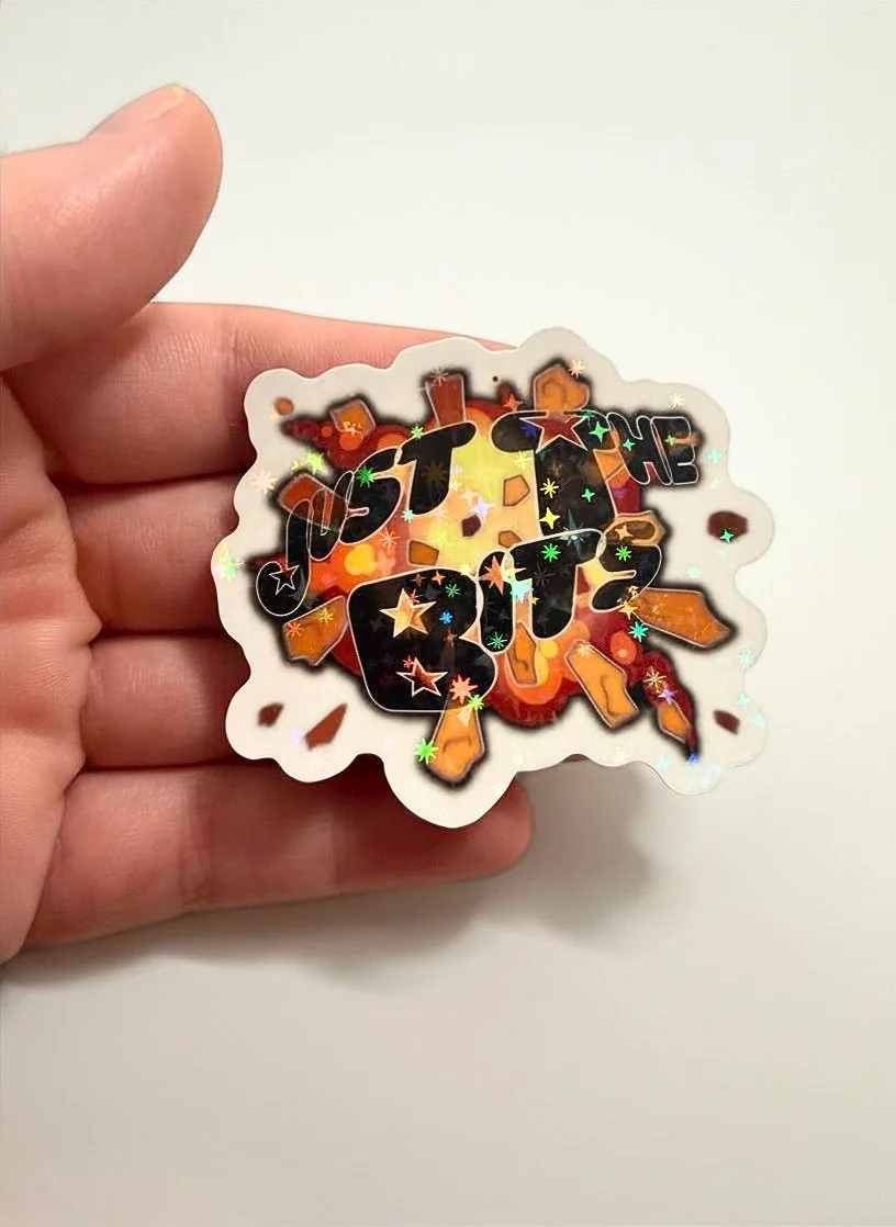 "Just The Bits" Holographic Sticker