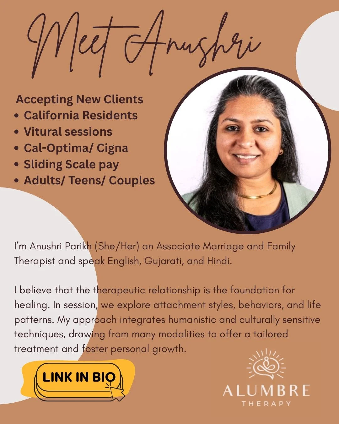My journey into therapy began as a parent volunteer, where I discovered my passion for helping others through empathy and compassion. 

In my practice, I have had the privilege of supporting young adults, adults, and seniors, with a particular emphas