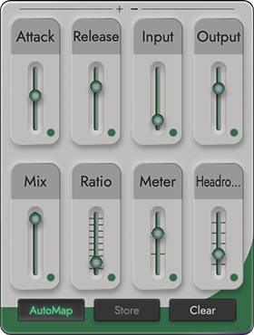 Inter::State macro slider view showing all eight controls