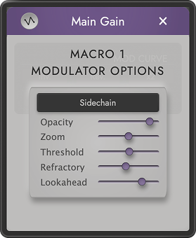 Inter::State signal-triggered modulation controls